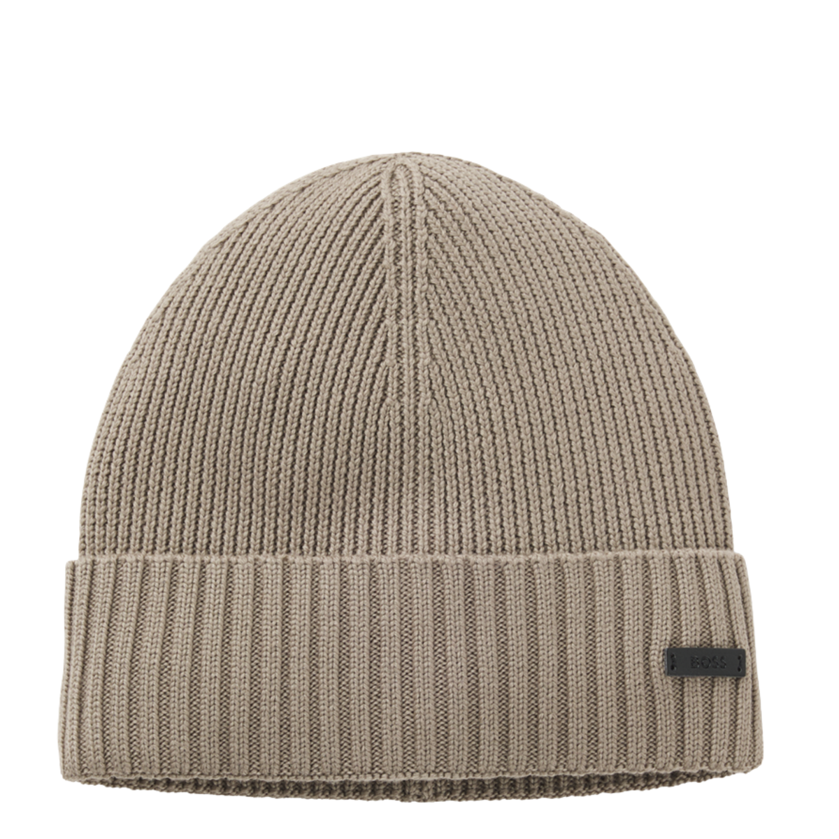 Mens BOSS Light Brown Fati Beanie Hat