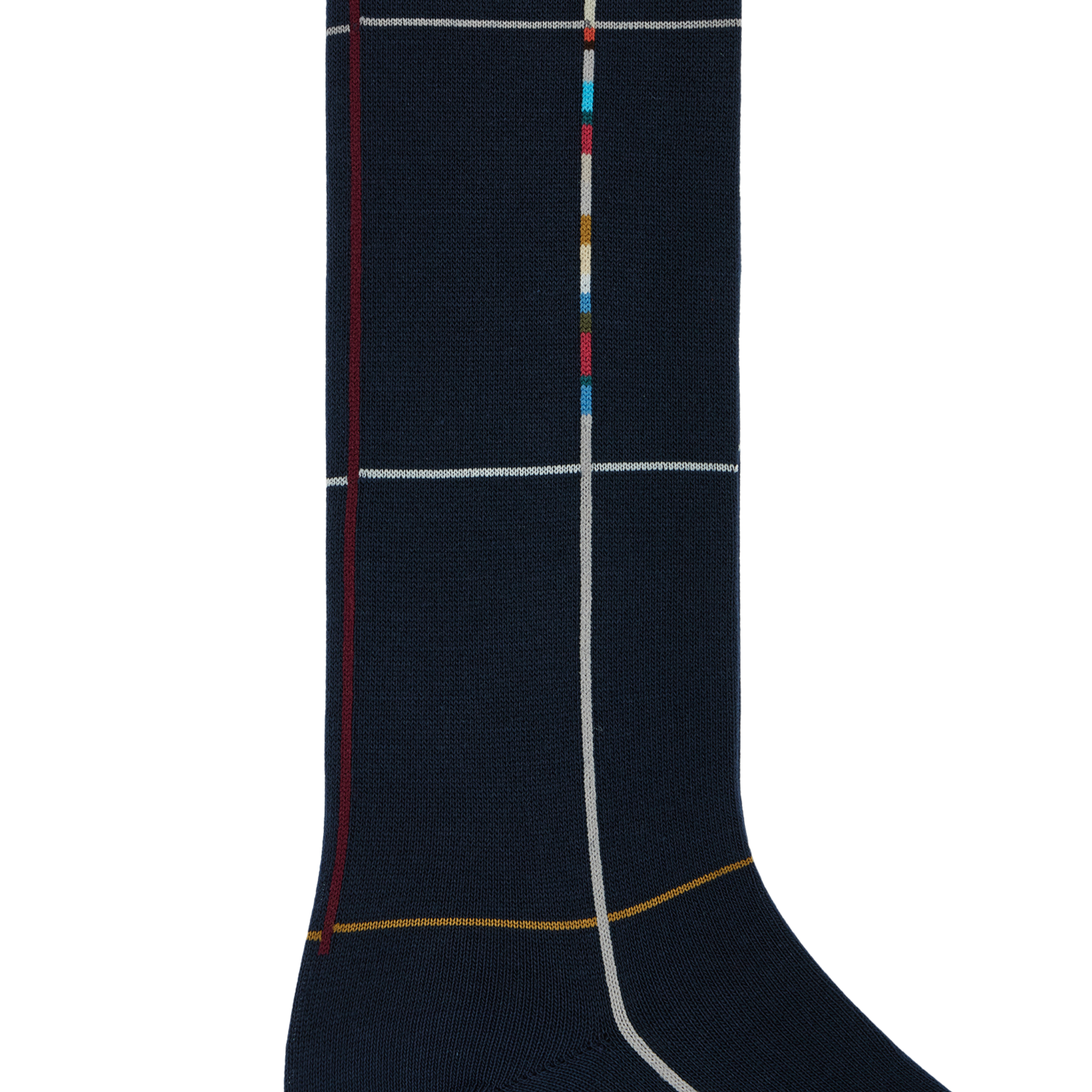 Mens Paul Smith Navy Window Pane Check Socks