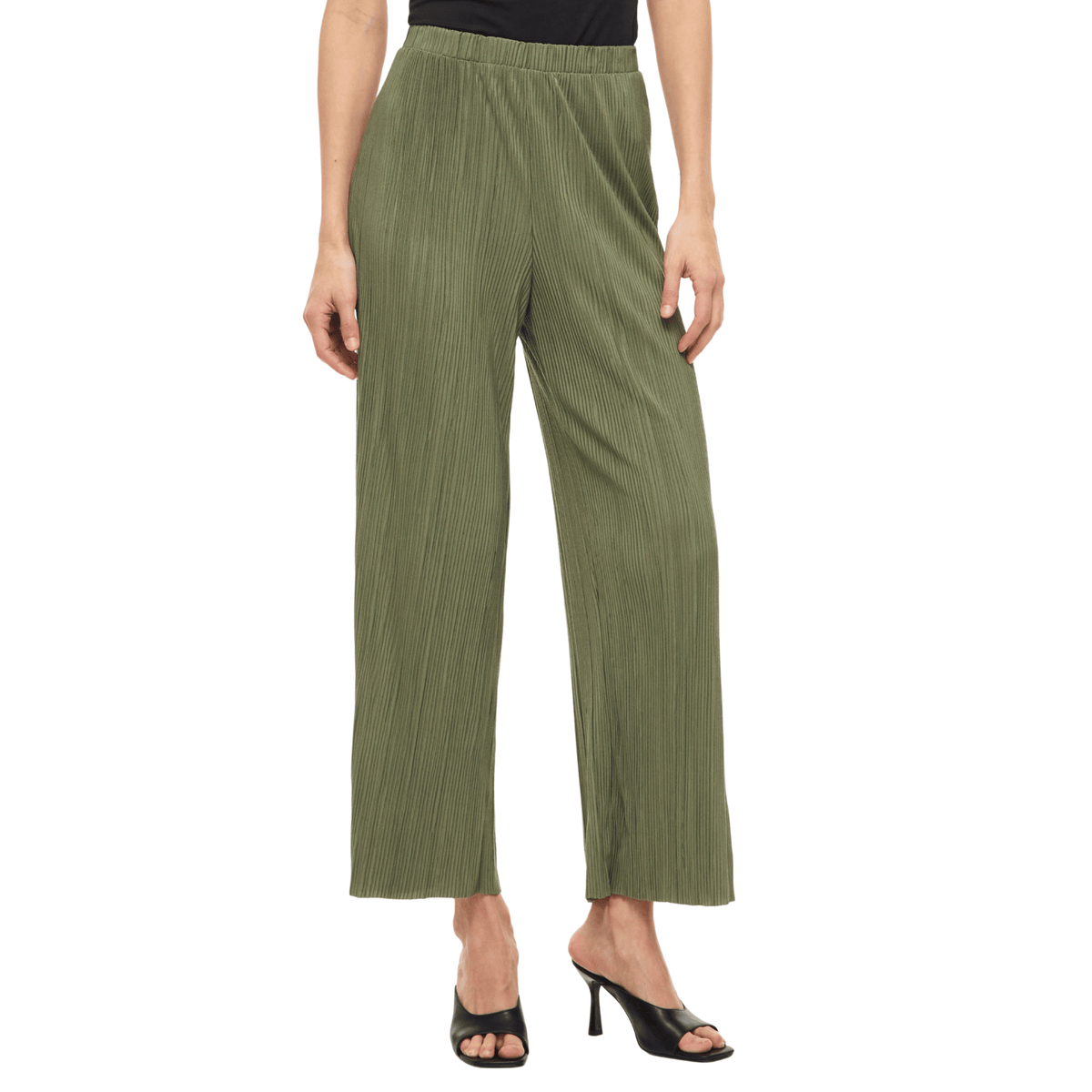 Womens Vila Oil Green Viplisa Culotte Pants