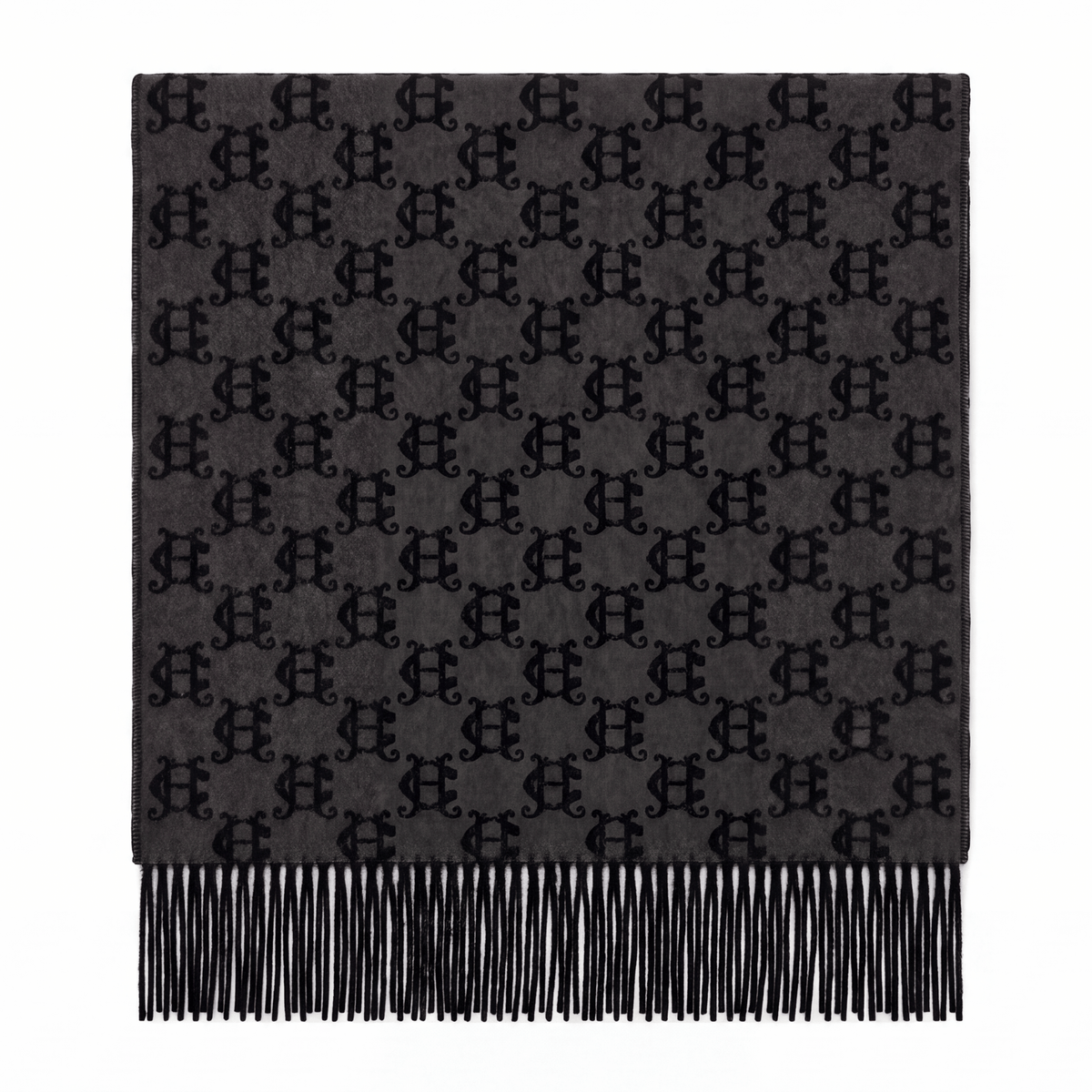 Womens Holland Cooper Black Heraldic Monogram Scarf