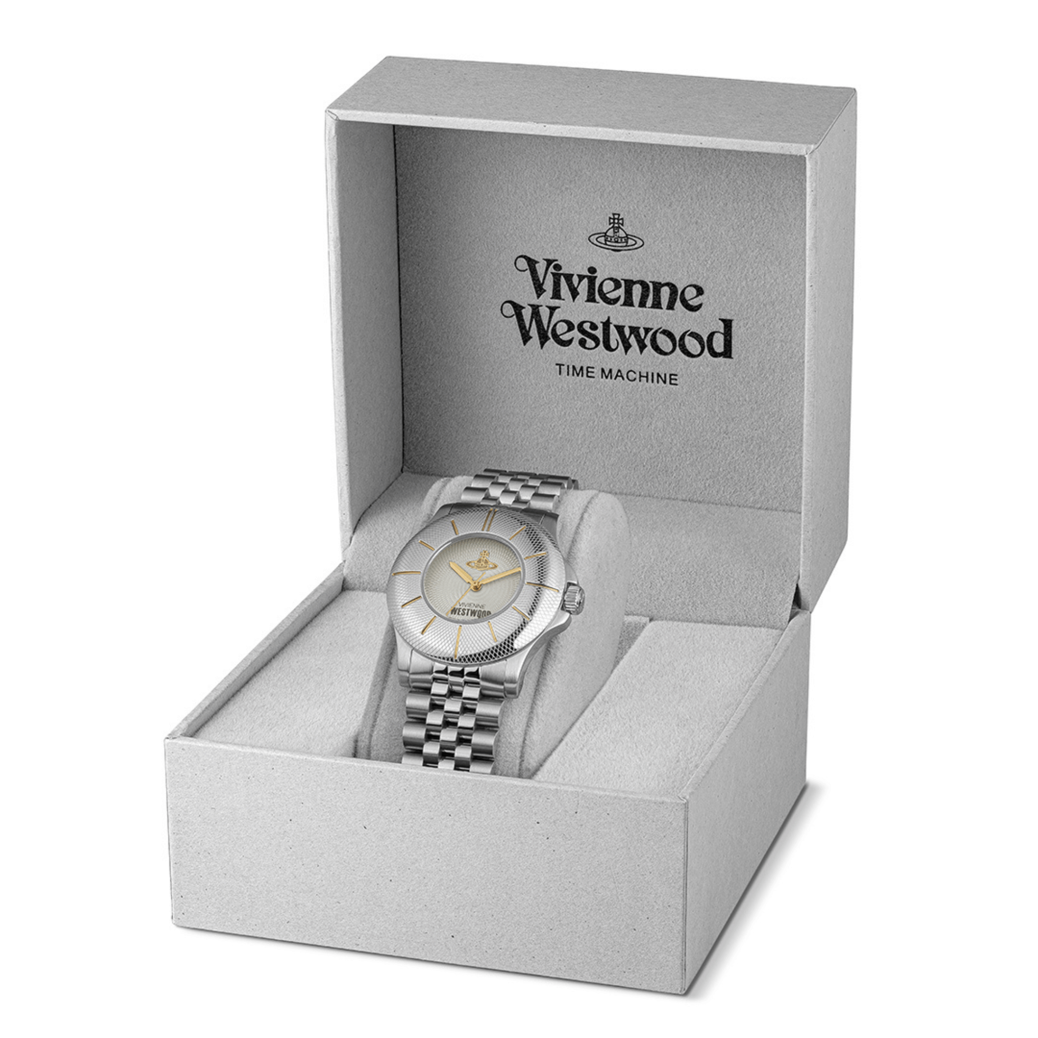 Mens Vivienne Westwood Silver Walbrook Bracelet Watch