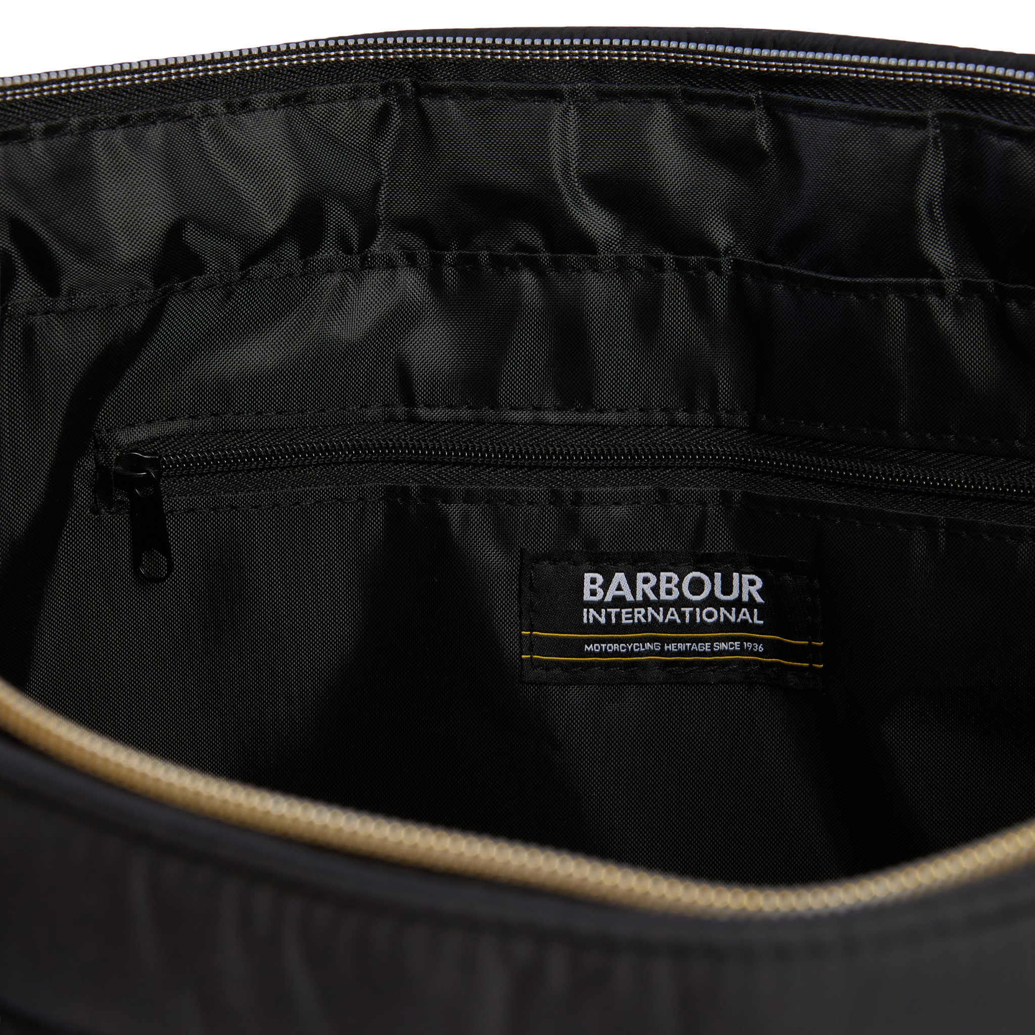 Womens Barbour International Black Monaco Quilt Tote Bag