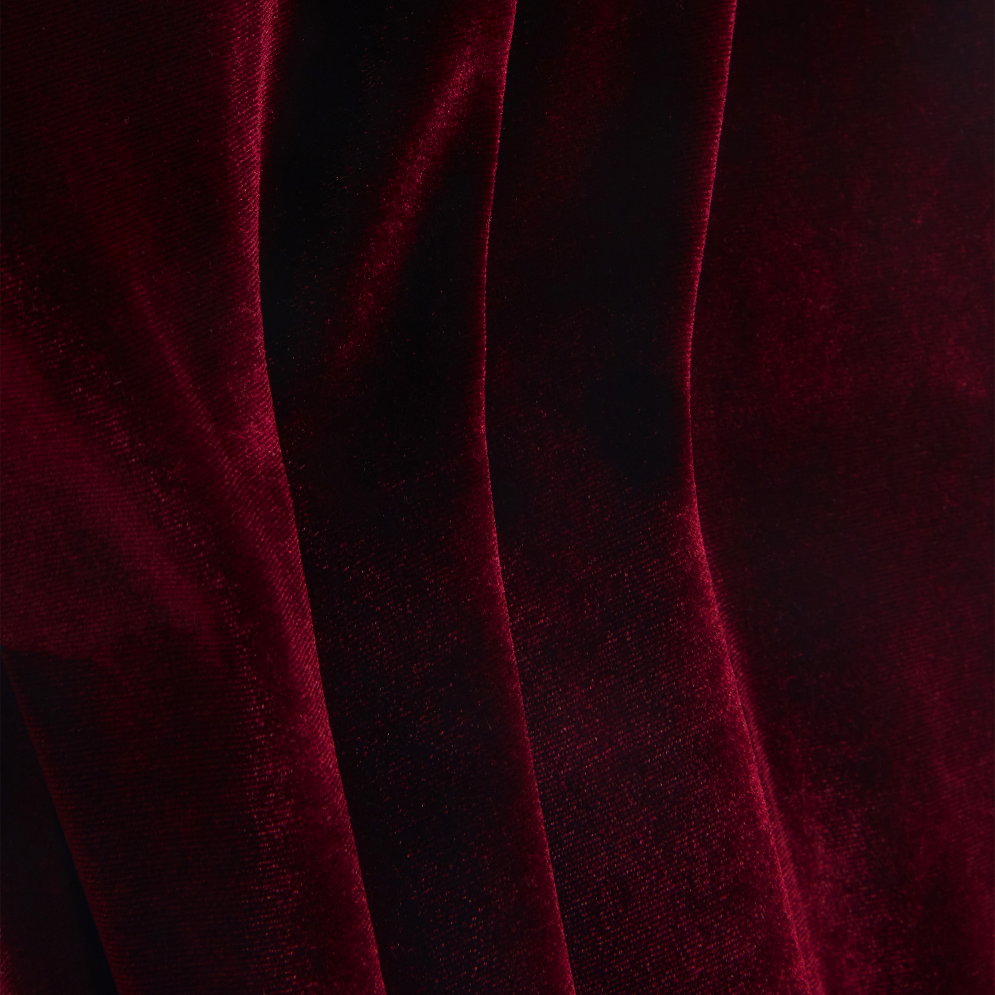 Womens Ted Baker Maroon Mirien Drape Detail Velvet Maxi Dress