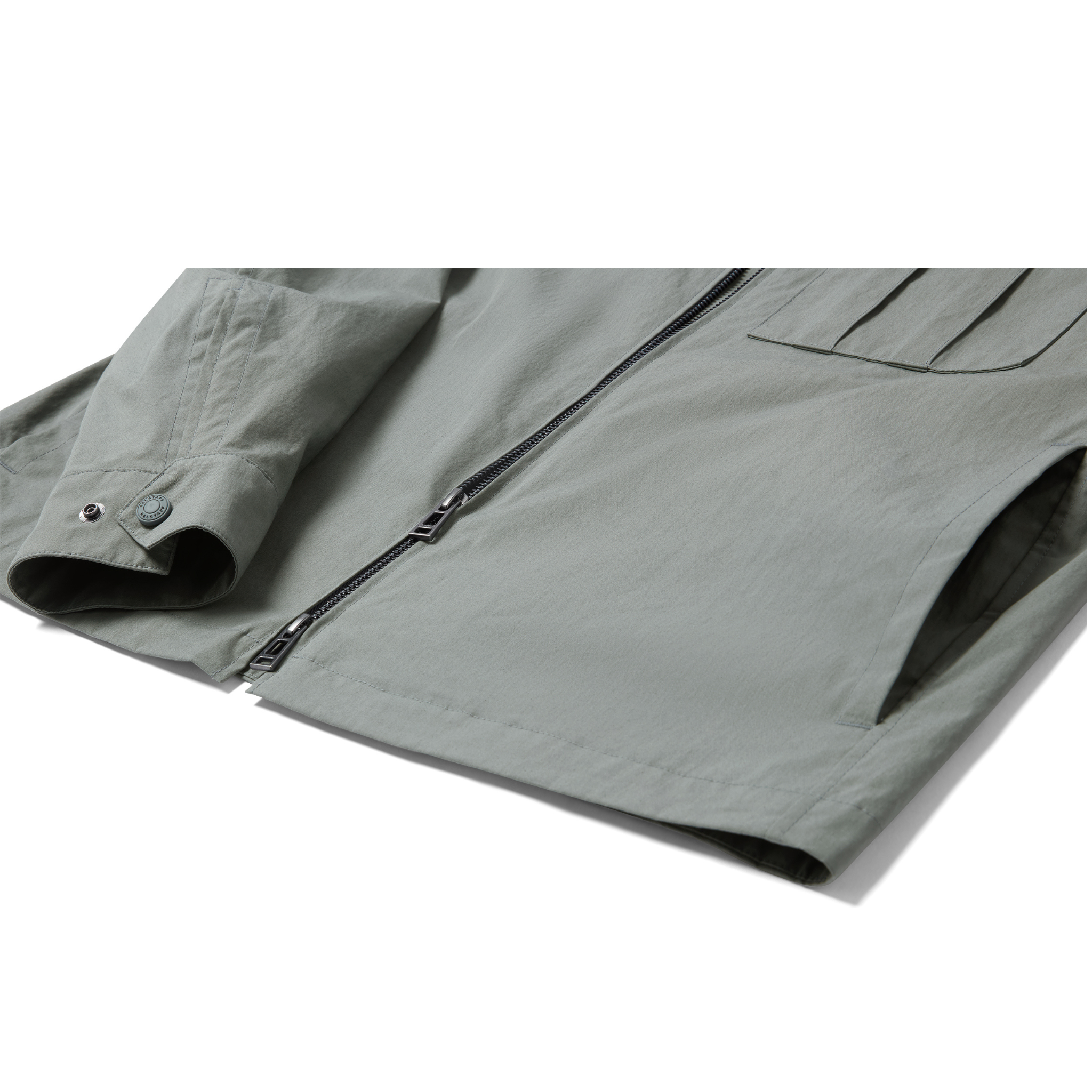 Mens Belstaff Atlantic Grey Cargo Overshirt