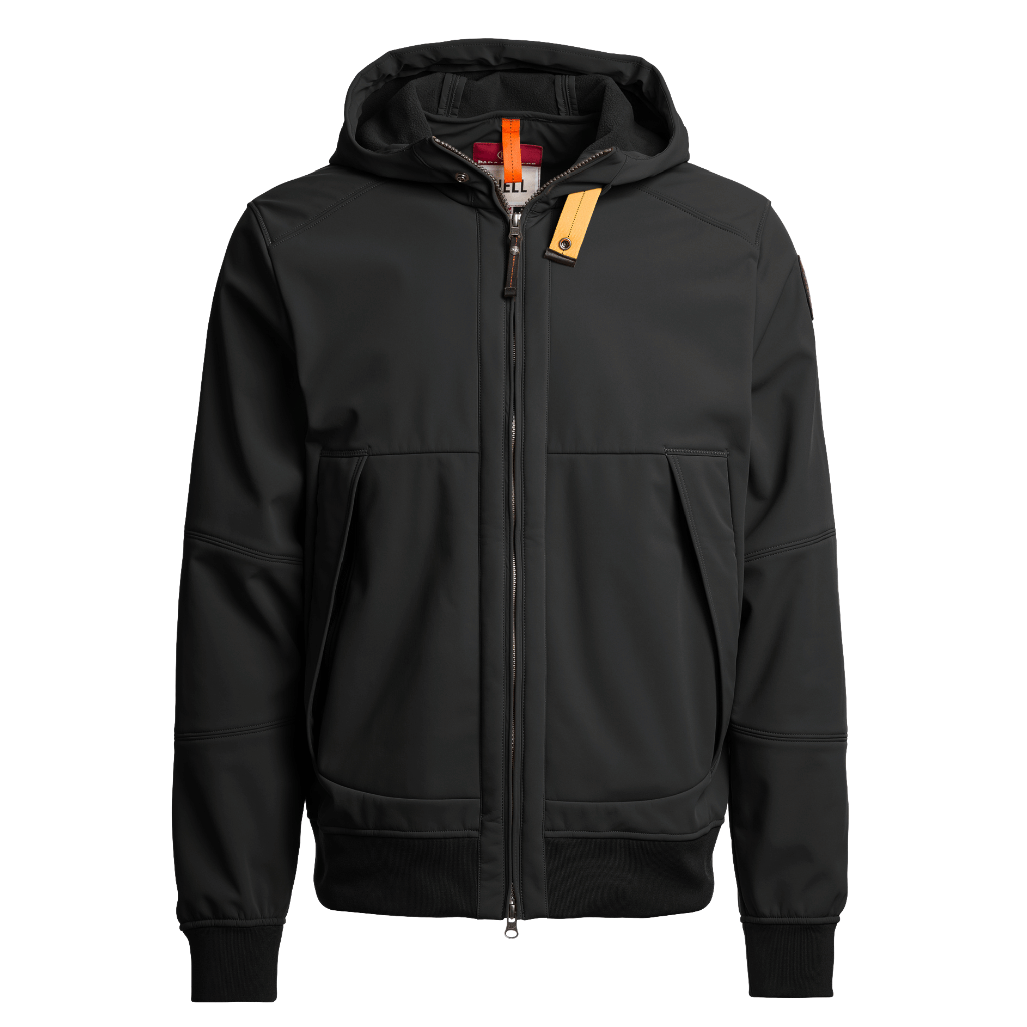 Mens Parajumpers Black Abner Hooded Shell Jacket