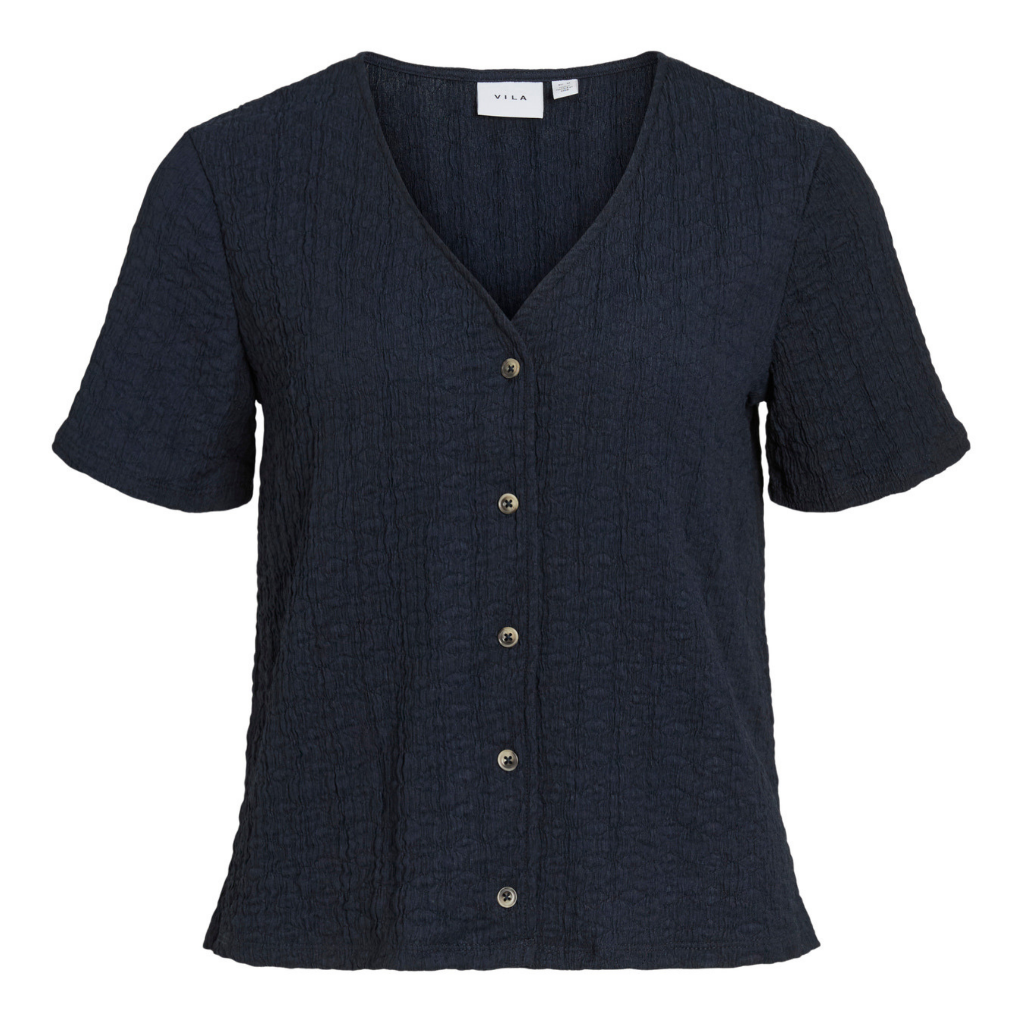 Womens Vila Navy Blazer Virenka S/s Shirt