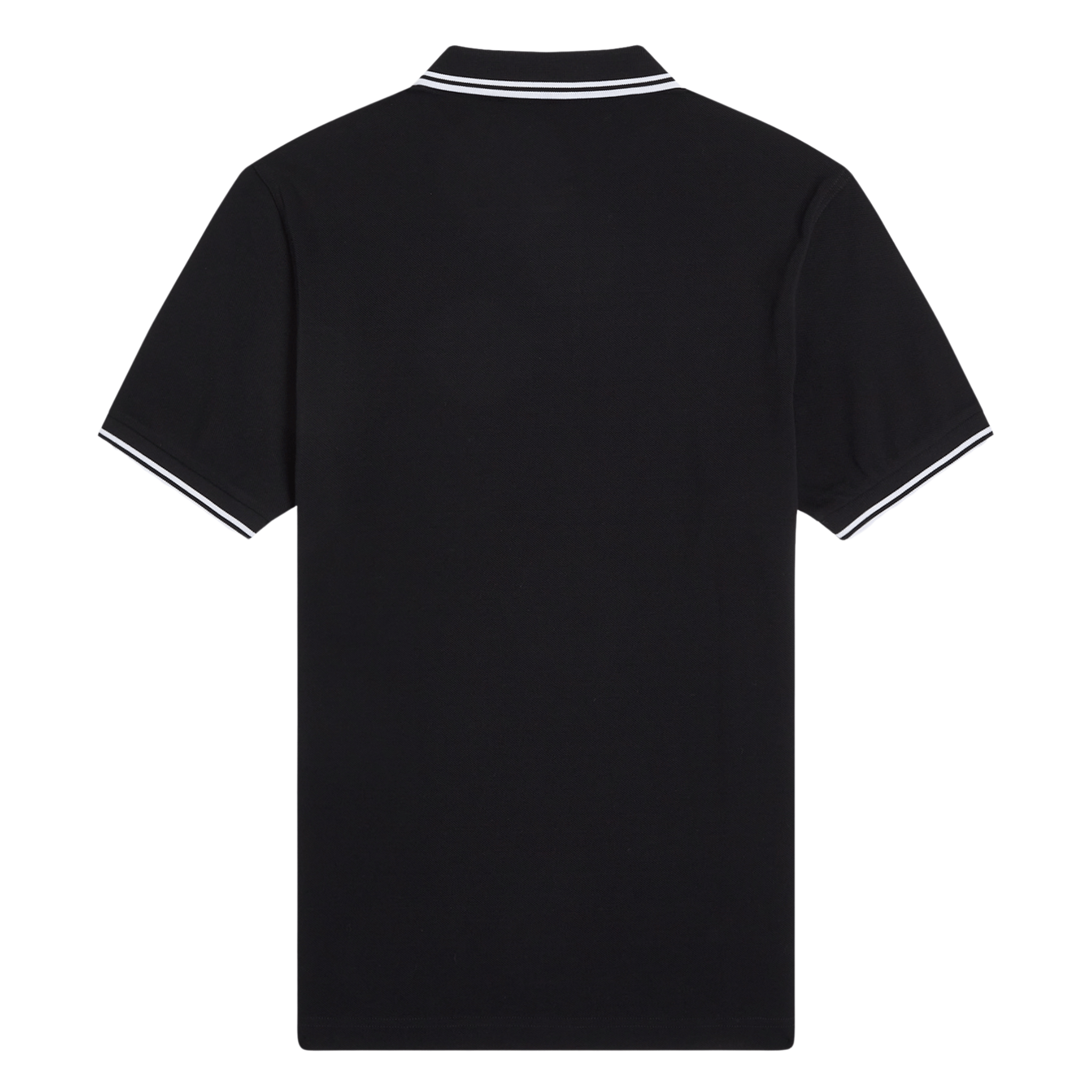 Mens Fred Perry Black Twin Tipped S/s Polo Shirt