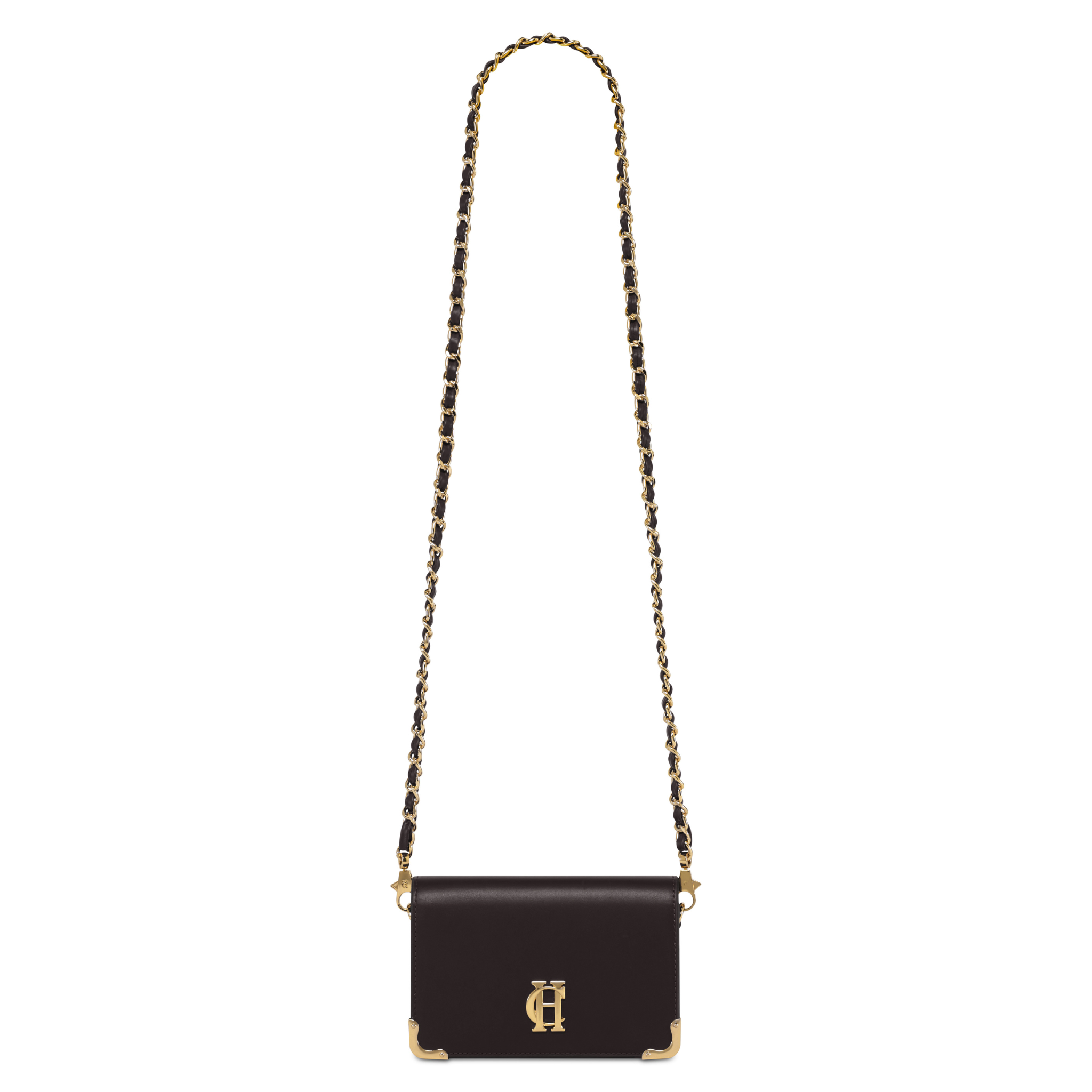 Womens Holland Cooper Chocolate Leather Kensington Crossbody Bag