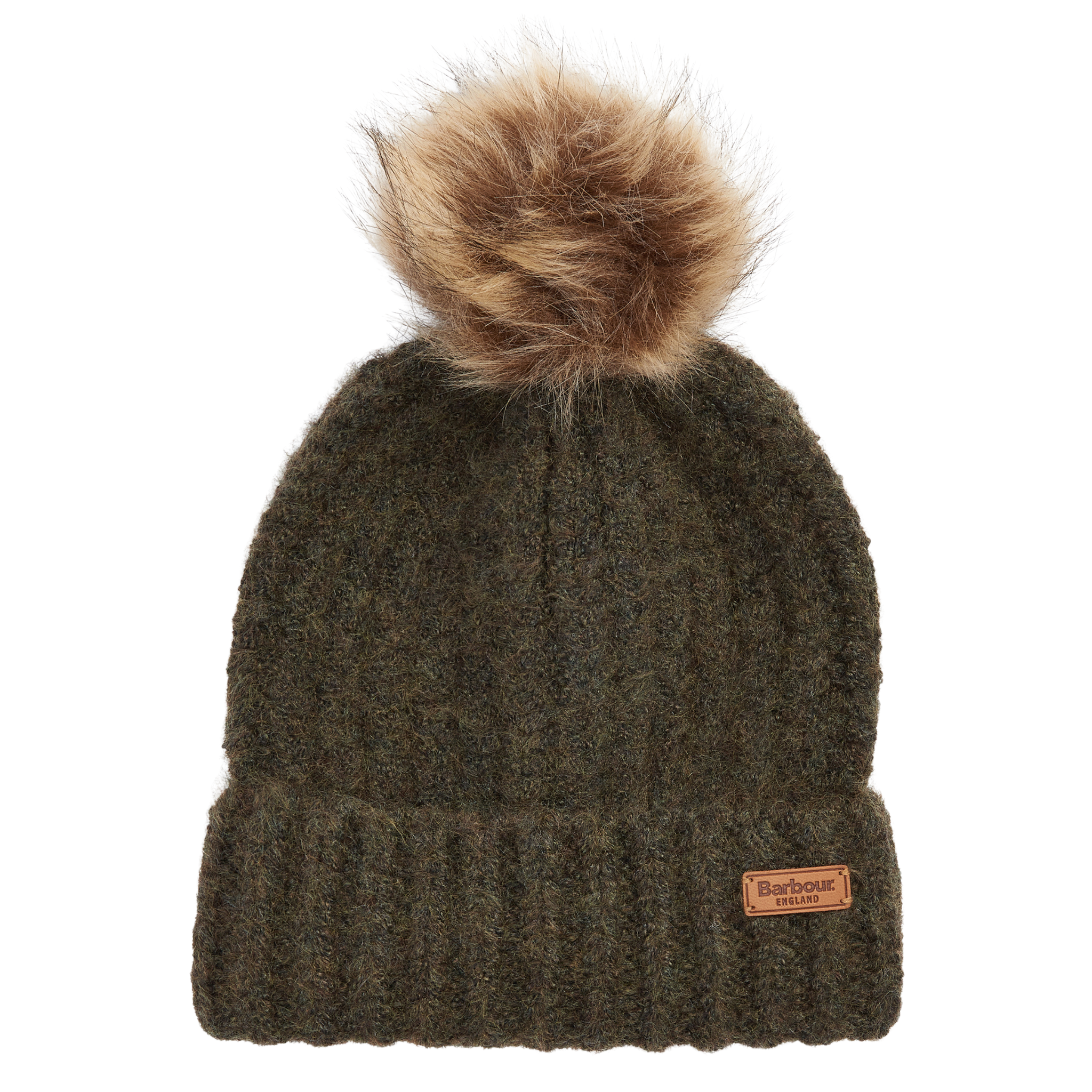 Womens Barbour Ancient Loden/Dark Green Saltburn Beanie & Scarf Gift Set