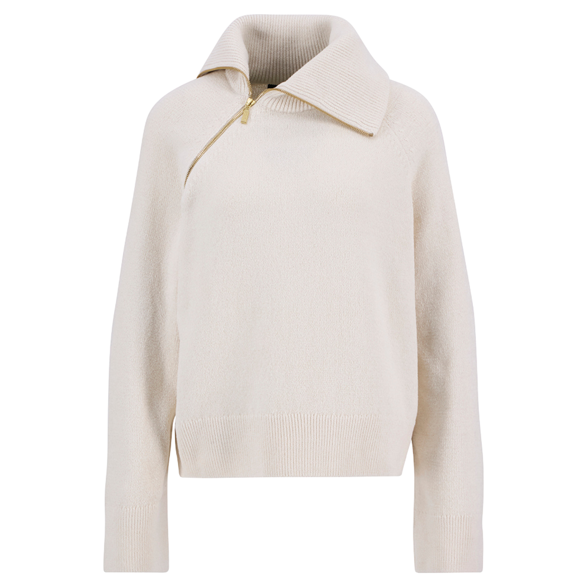 Womens Barbour International Off White Saskia Knitted Jumper