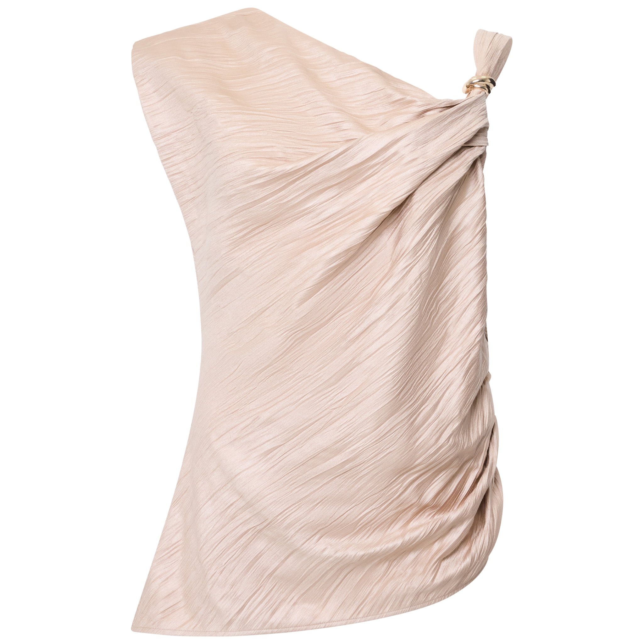 Womens French Connection Warm Neutral Novie Asymmetric Top