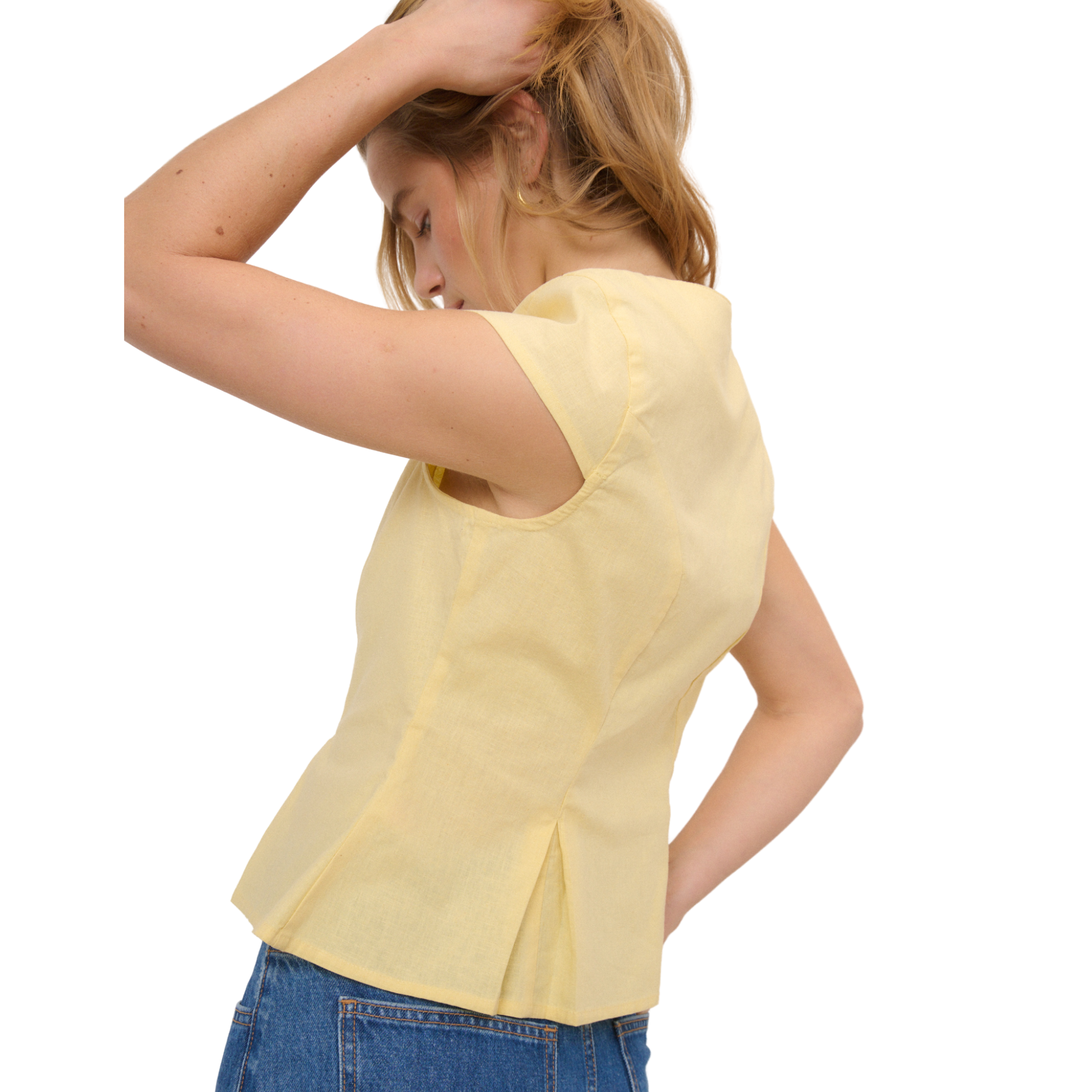 Womens Nobody's Child Yellow Gretchen Top