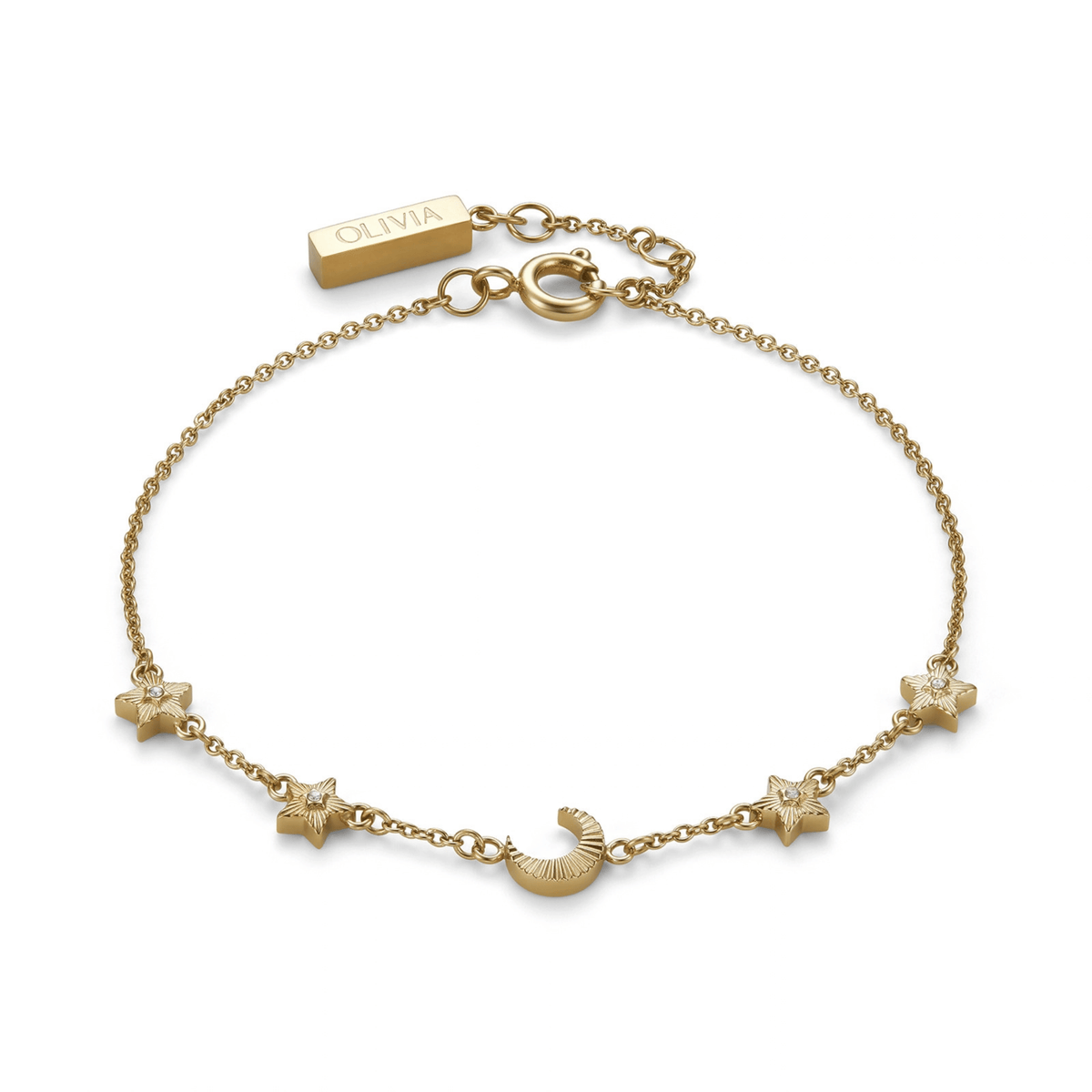 Womens Olivia Burton Gold Celestial Chain Bracelet
