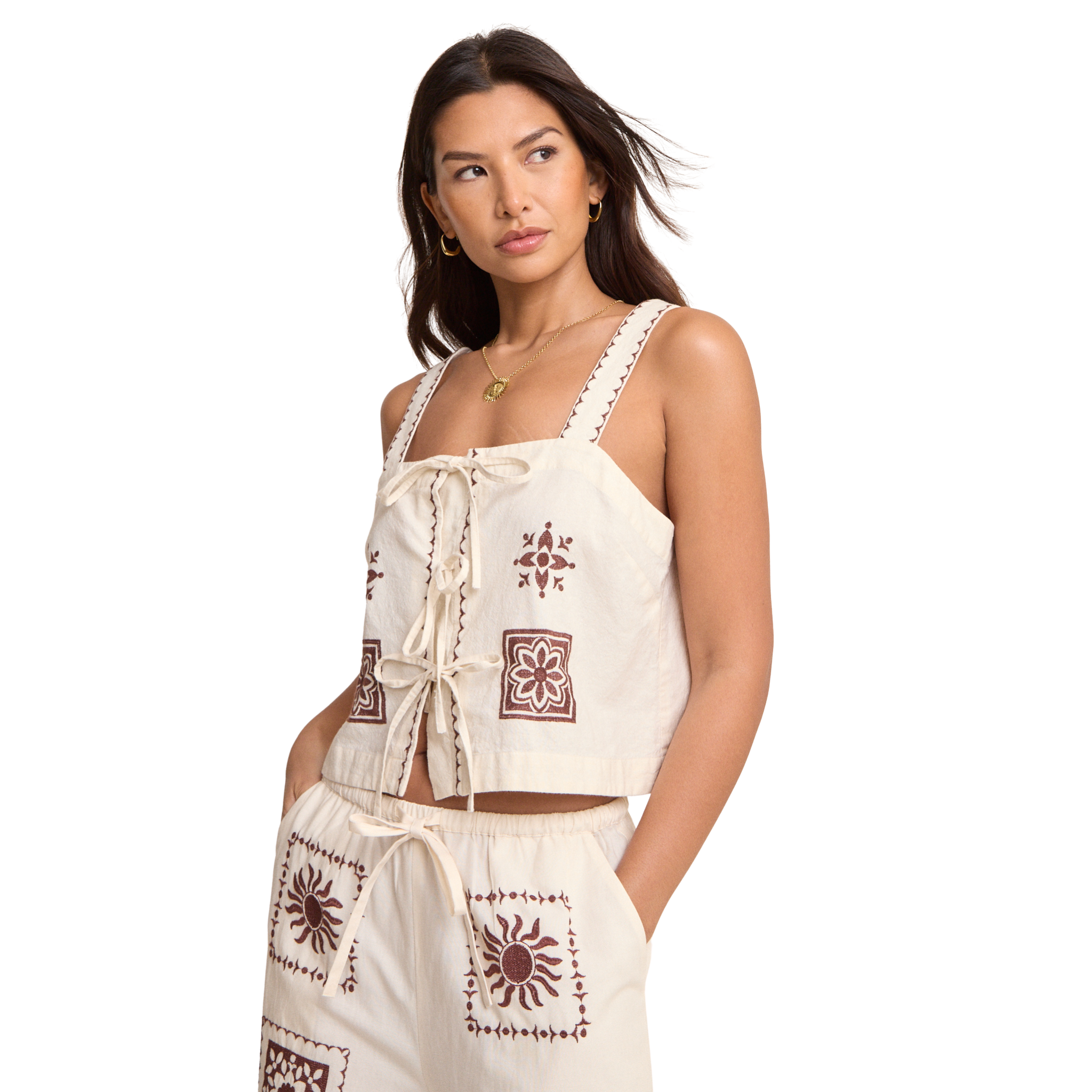 Womens Nobody's Child Cream Topaz Top