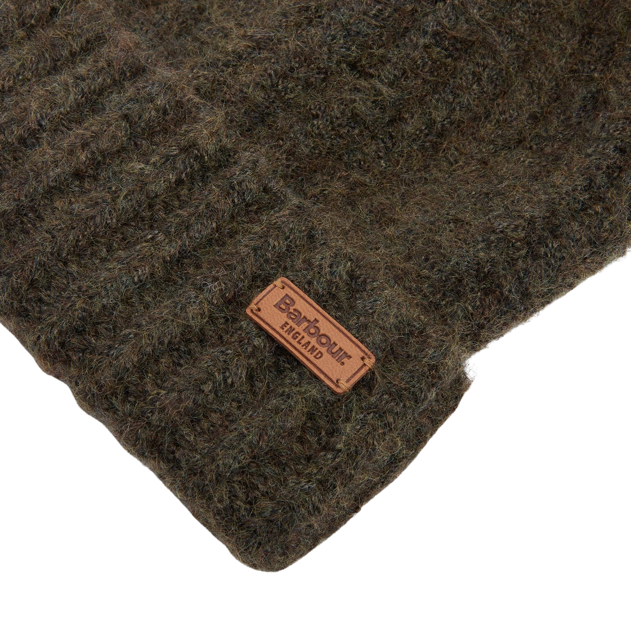 Womens Barbour Ancient Loden/Dark Green Saltburn Beanie & Scarf Gift Set