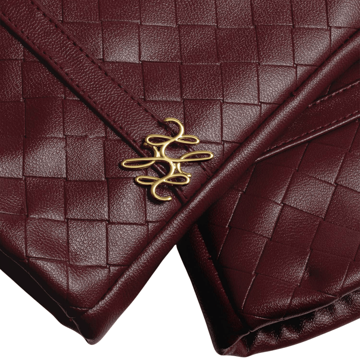 Womens Katie Loxton Cherry Woven Faux Leather Boxed Gloves