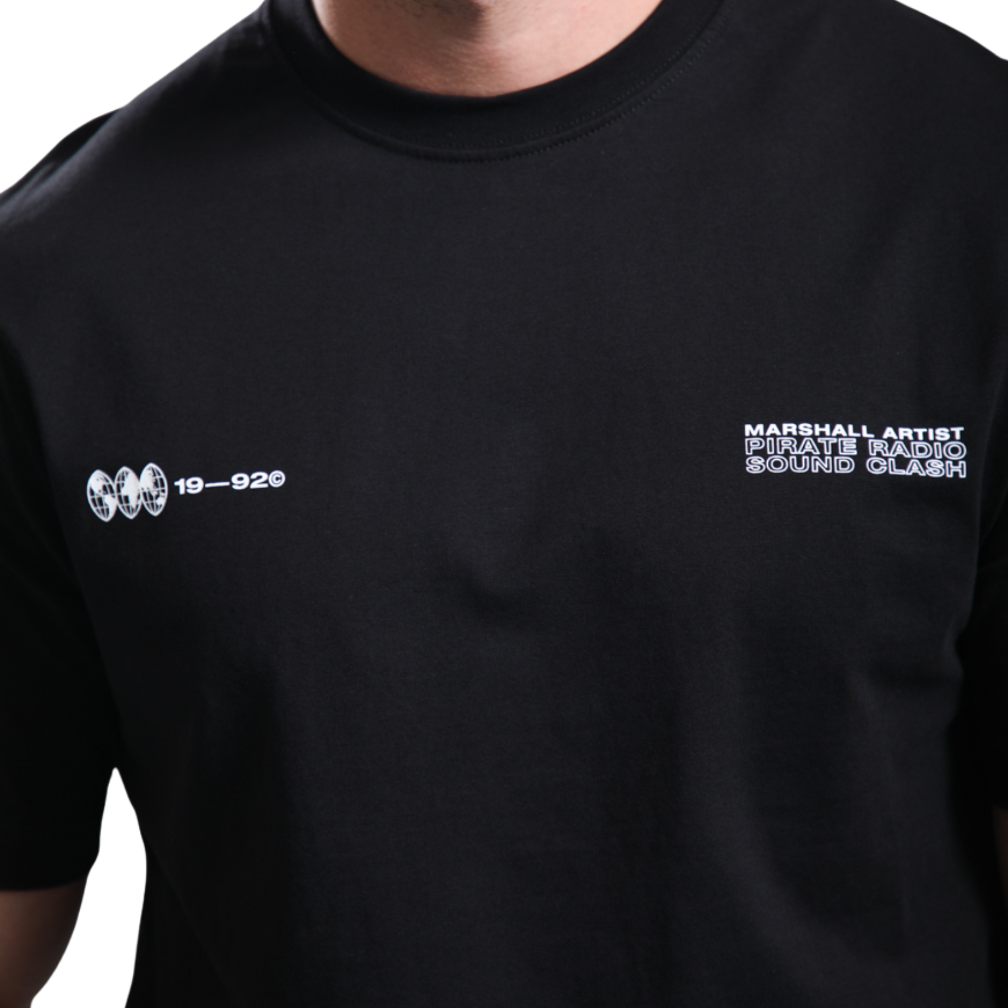 Mens Marshall Artist Black Pirate Radio S/s T Shirt