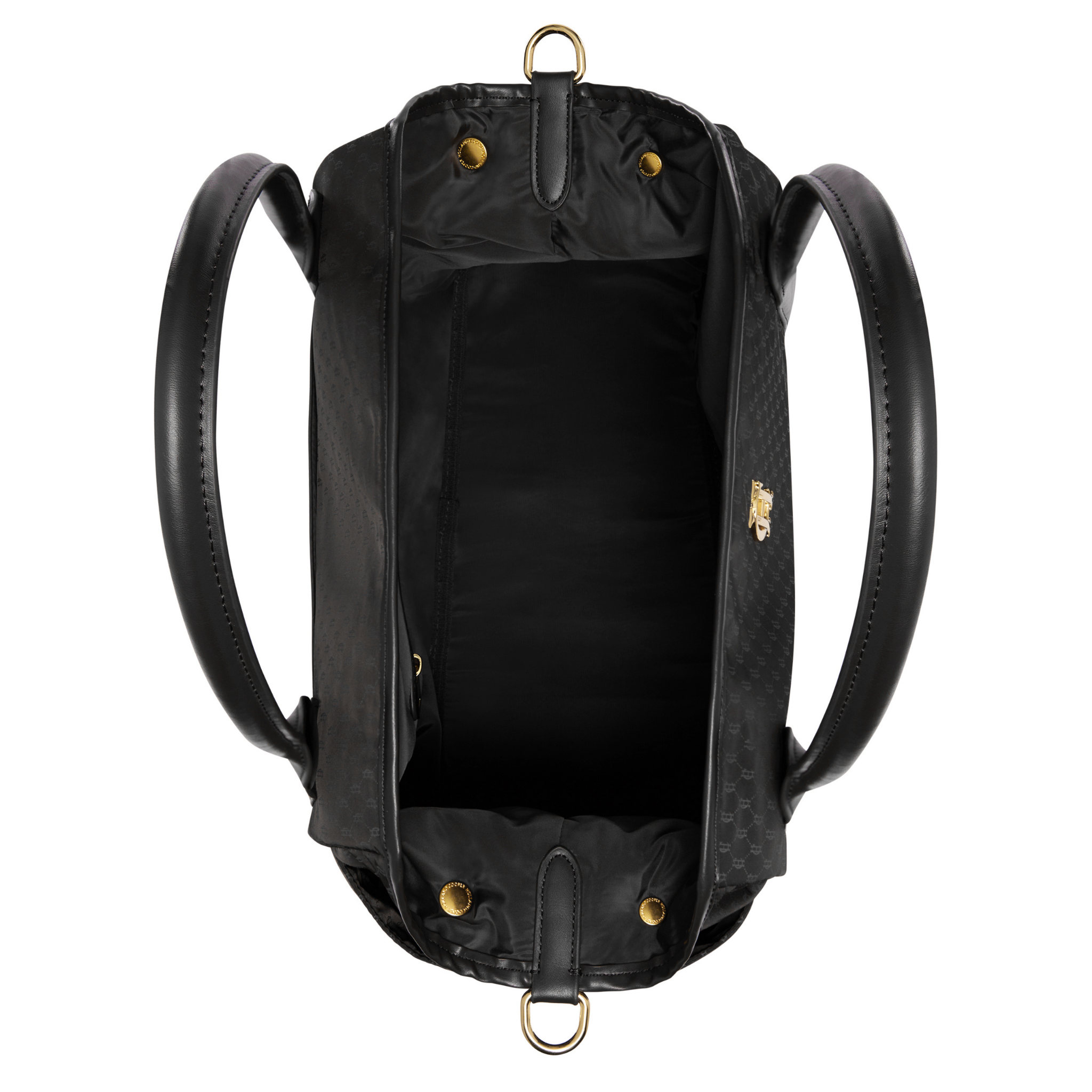 Womens Holland Cooper Black Monogram Cheltenham Tote Bag