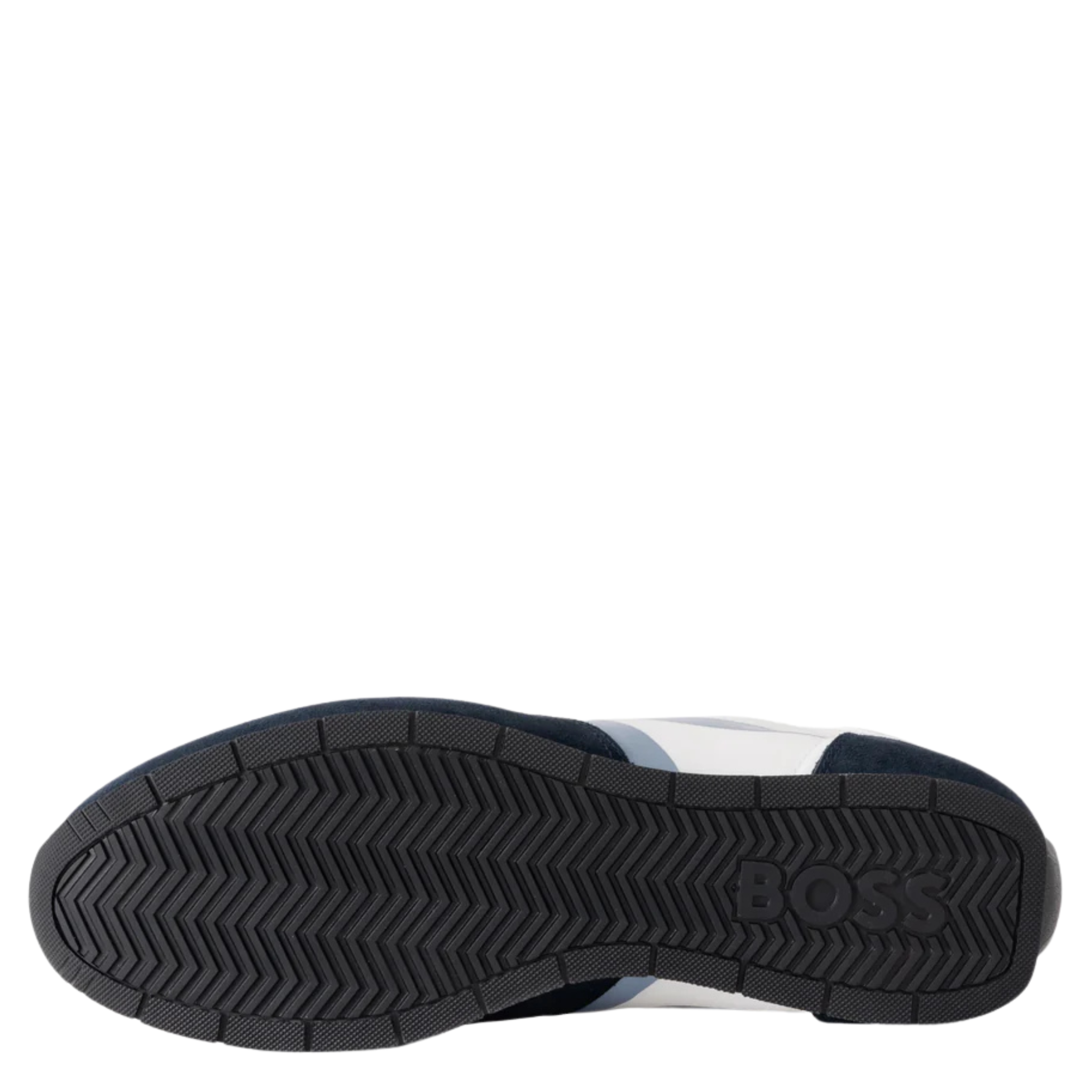 Mens BOSS Open Blue Levon_Runn Trainers
