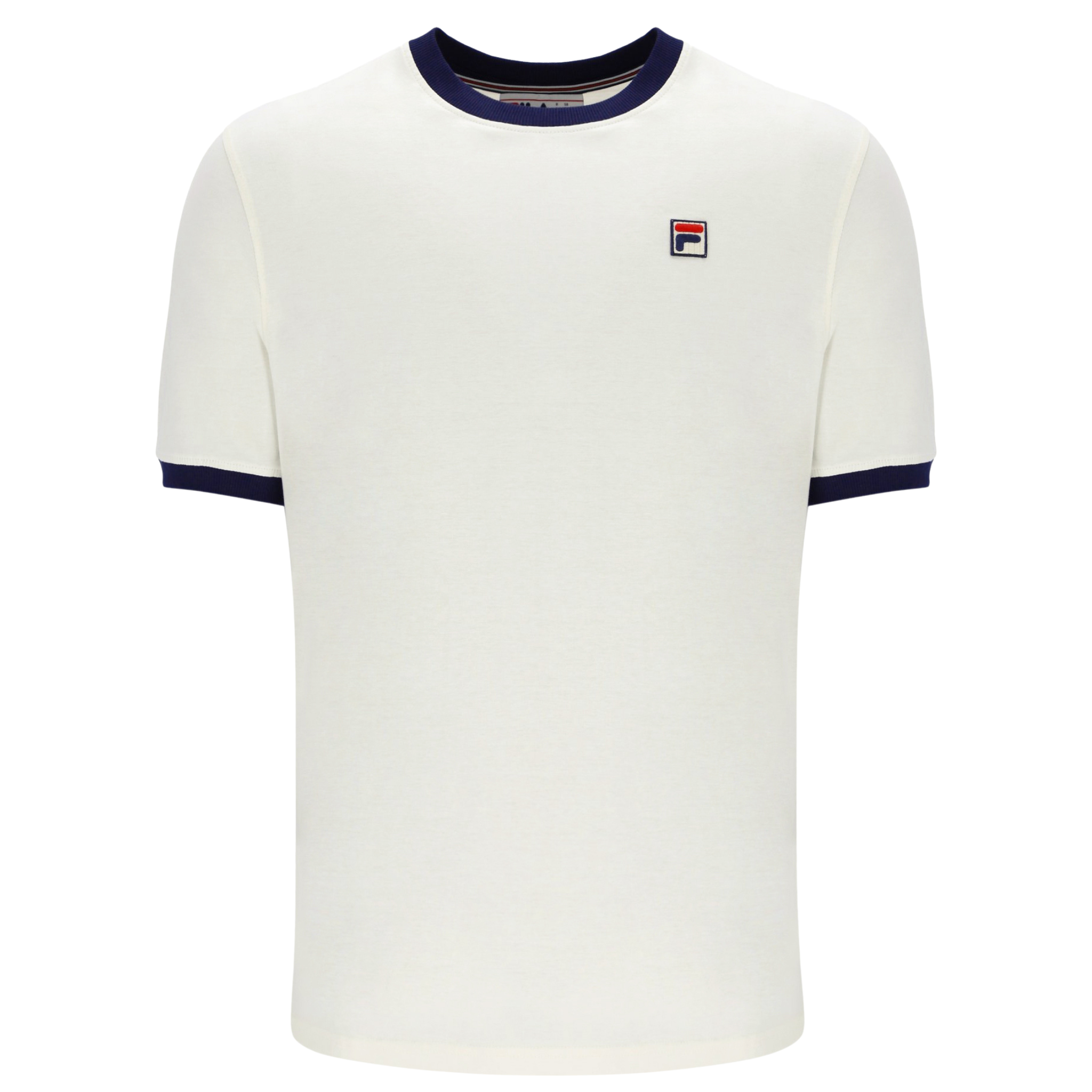Mens Fila Gardenia/Navy Marconi Essential Ringer S/s T Shirt