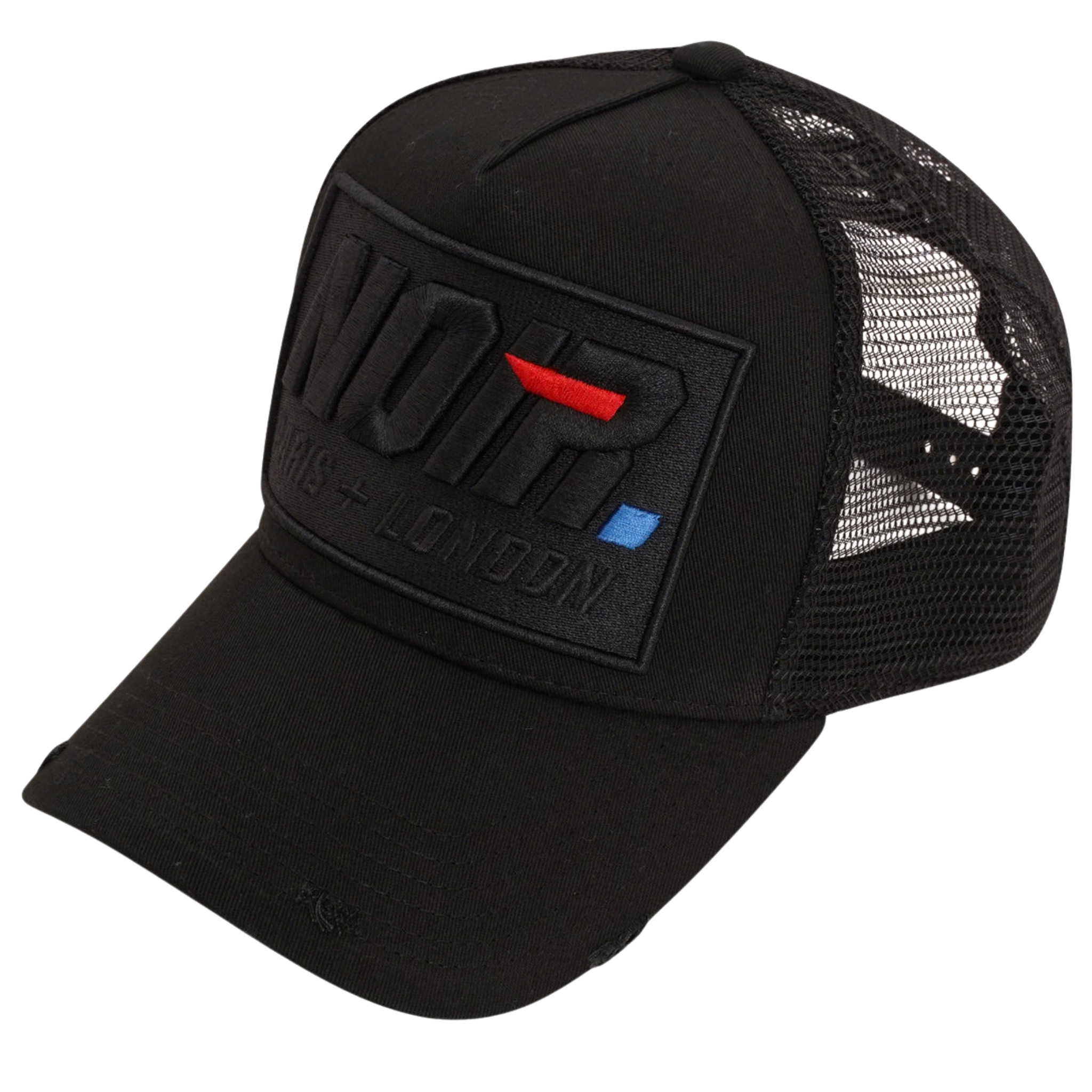 Mens Societe Noir Black Box La Vitesse Mesh Trucker Cap
