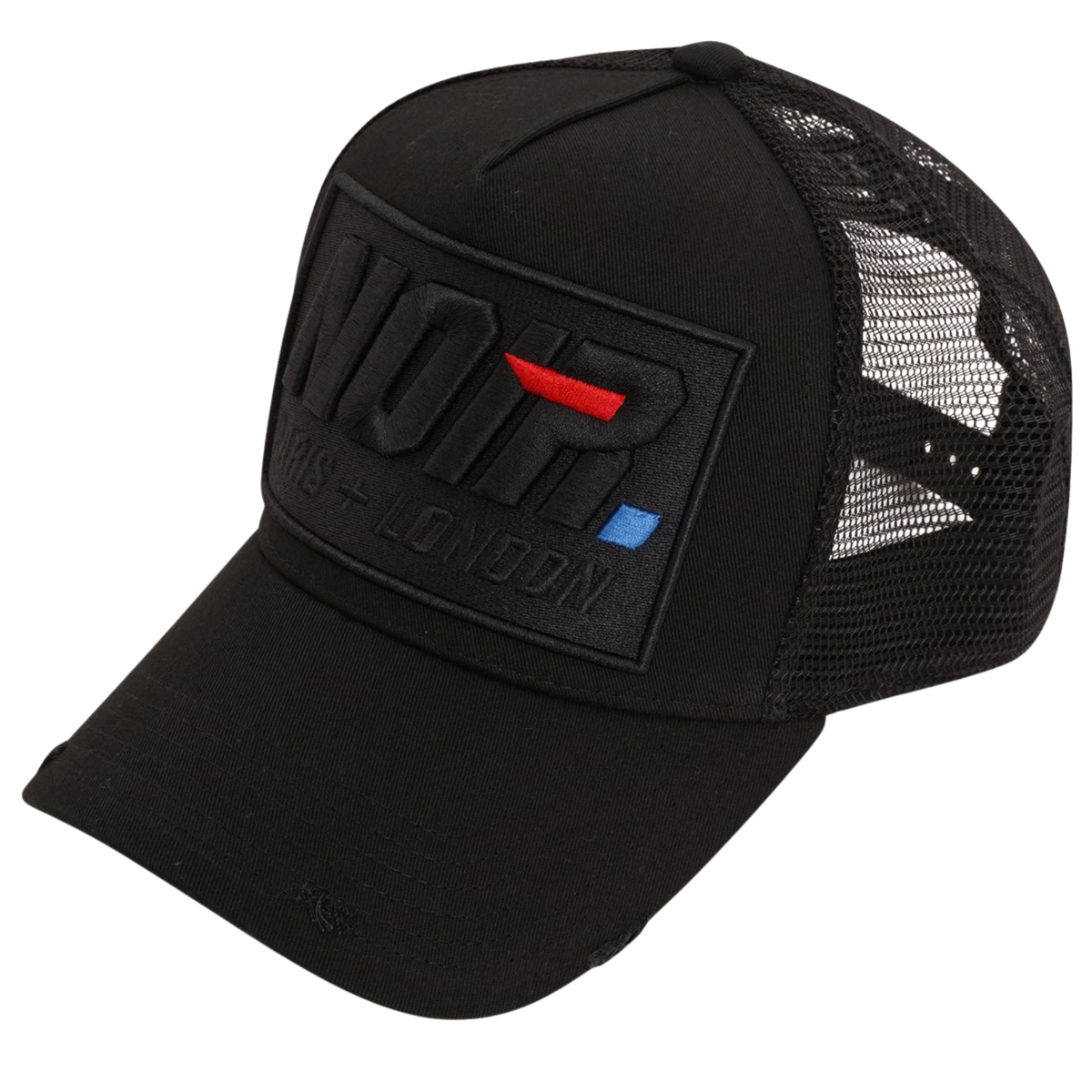 Mens Societe Noir Black Box La Vitesse Mesh Trucker Cap