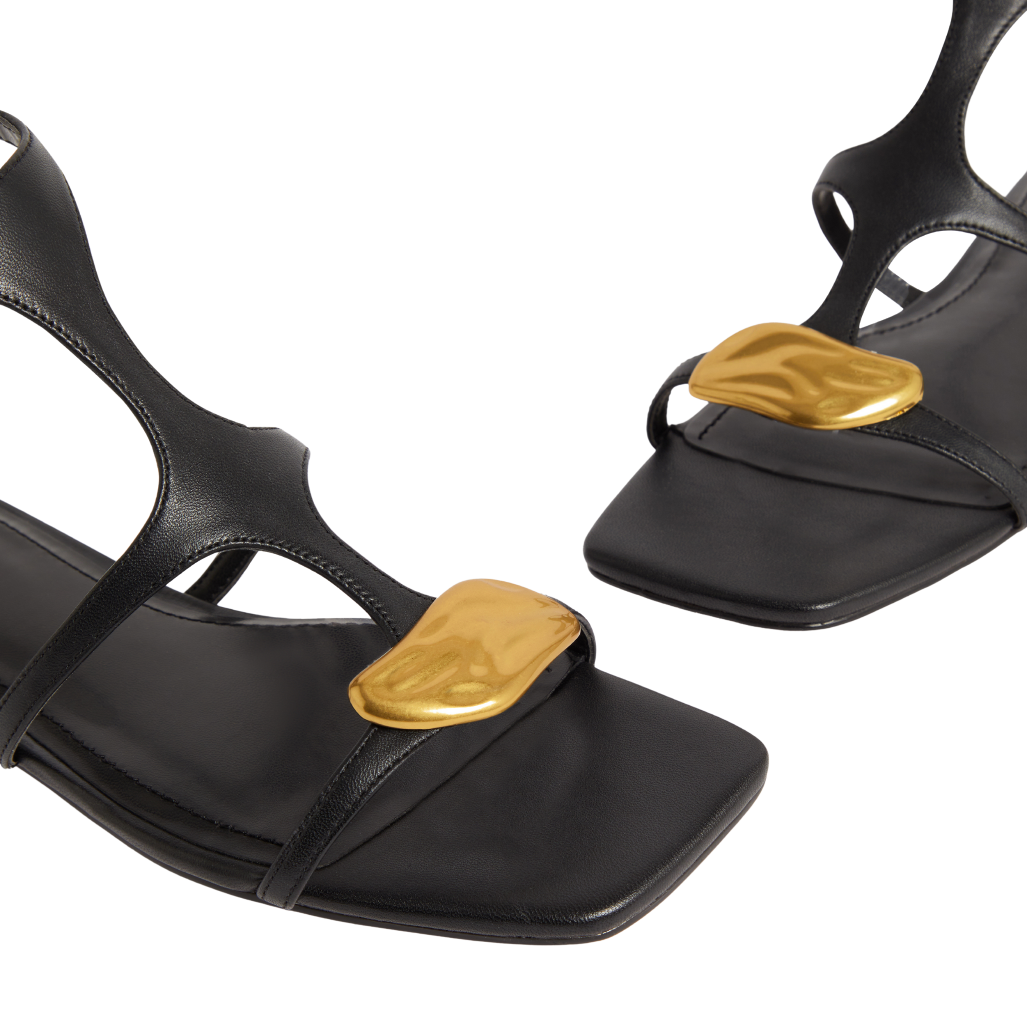 Womens Ted Baker Black Audreii Flat Gladiator Sandals