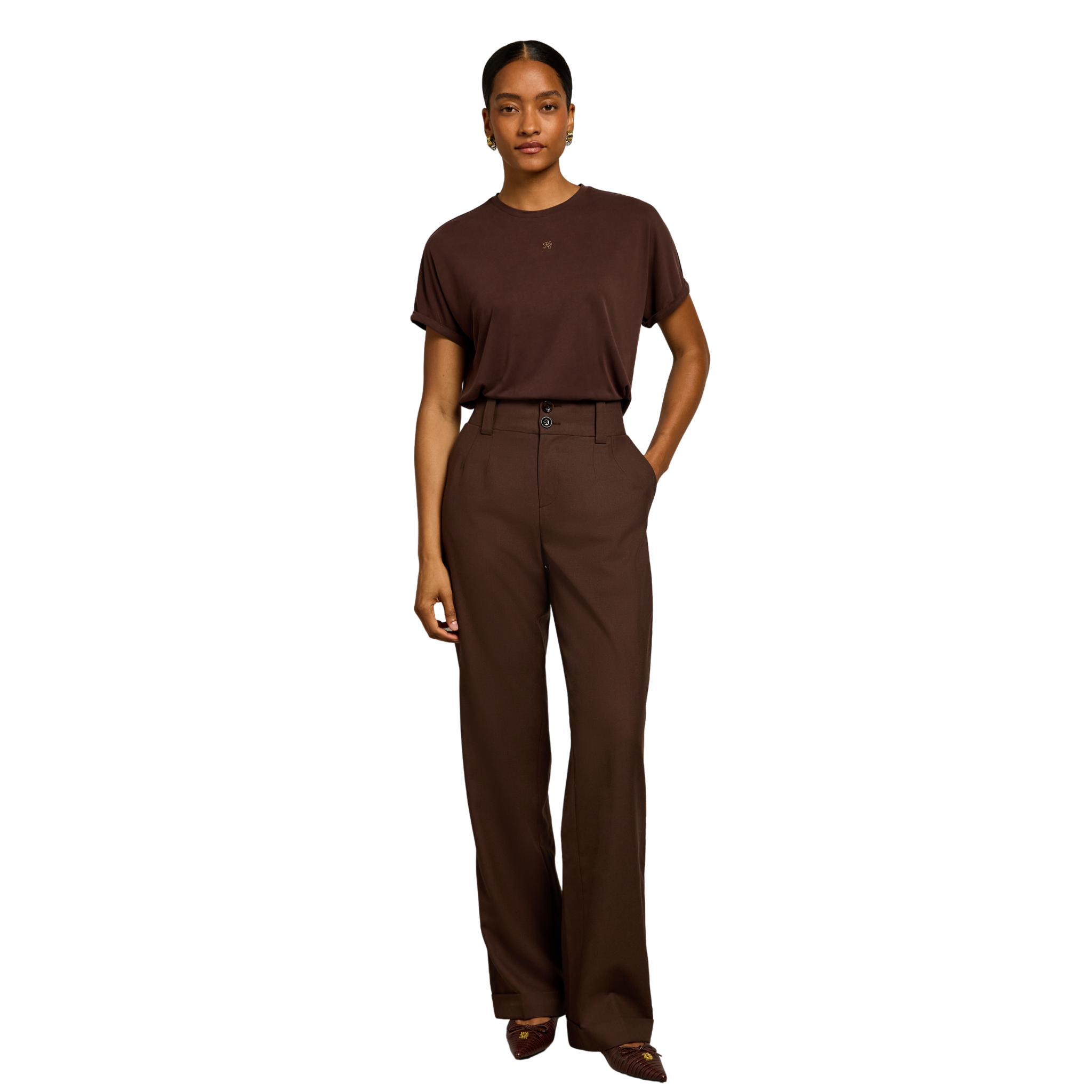 Womens Holland Cooper Chocolate Madison S/s T Shirt