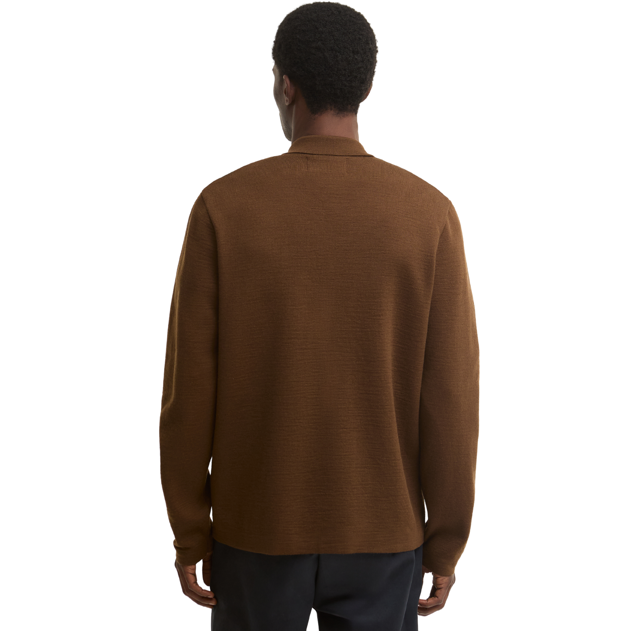 Mens Barbour Dark Sand Florcombe Knitted Cardigan