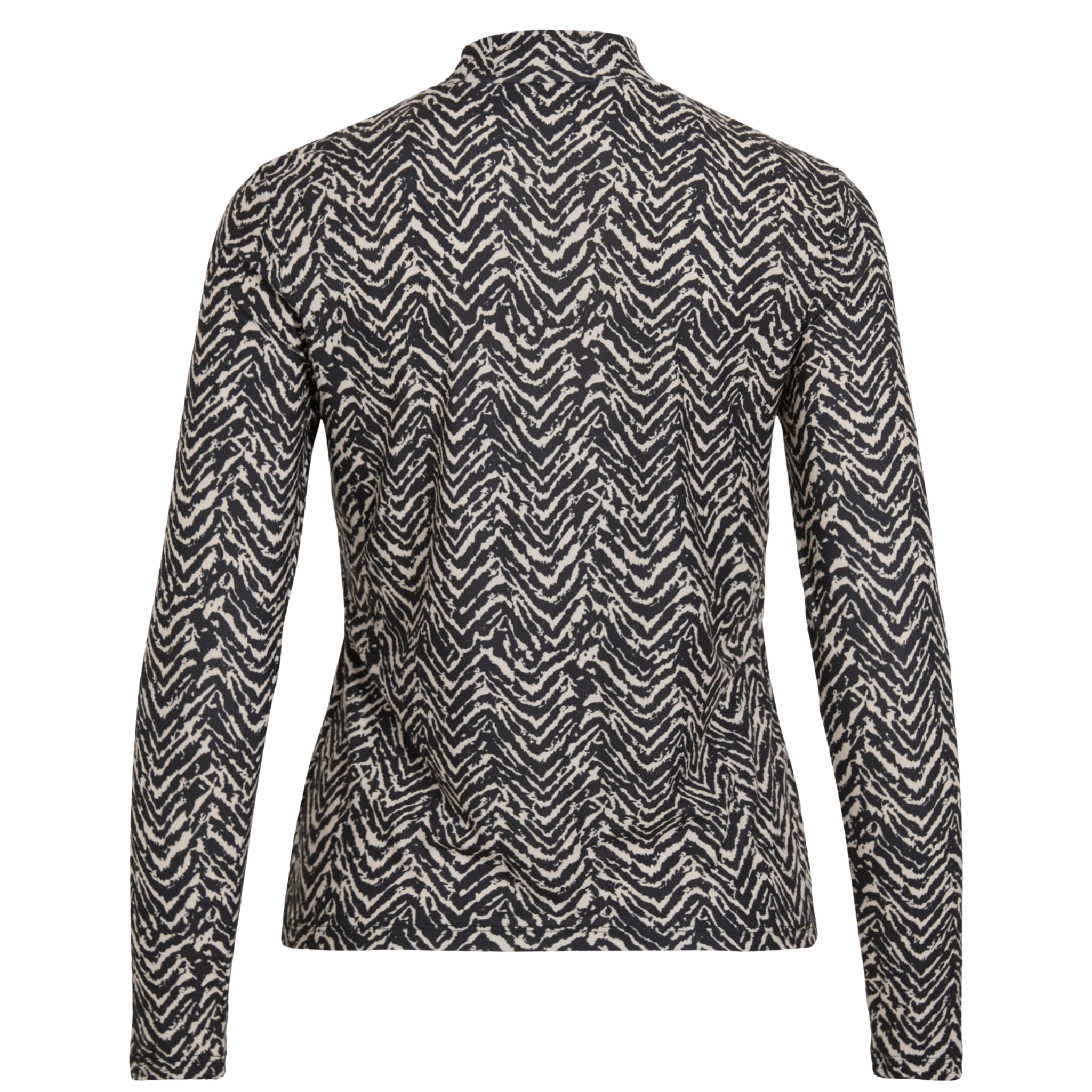 Womens Vila Ziggy Birch Vileoa High Neck L/s Top