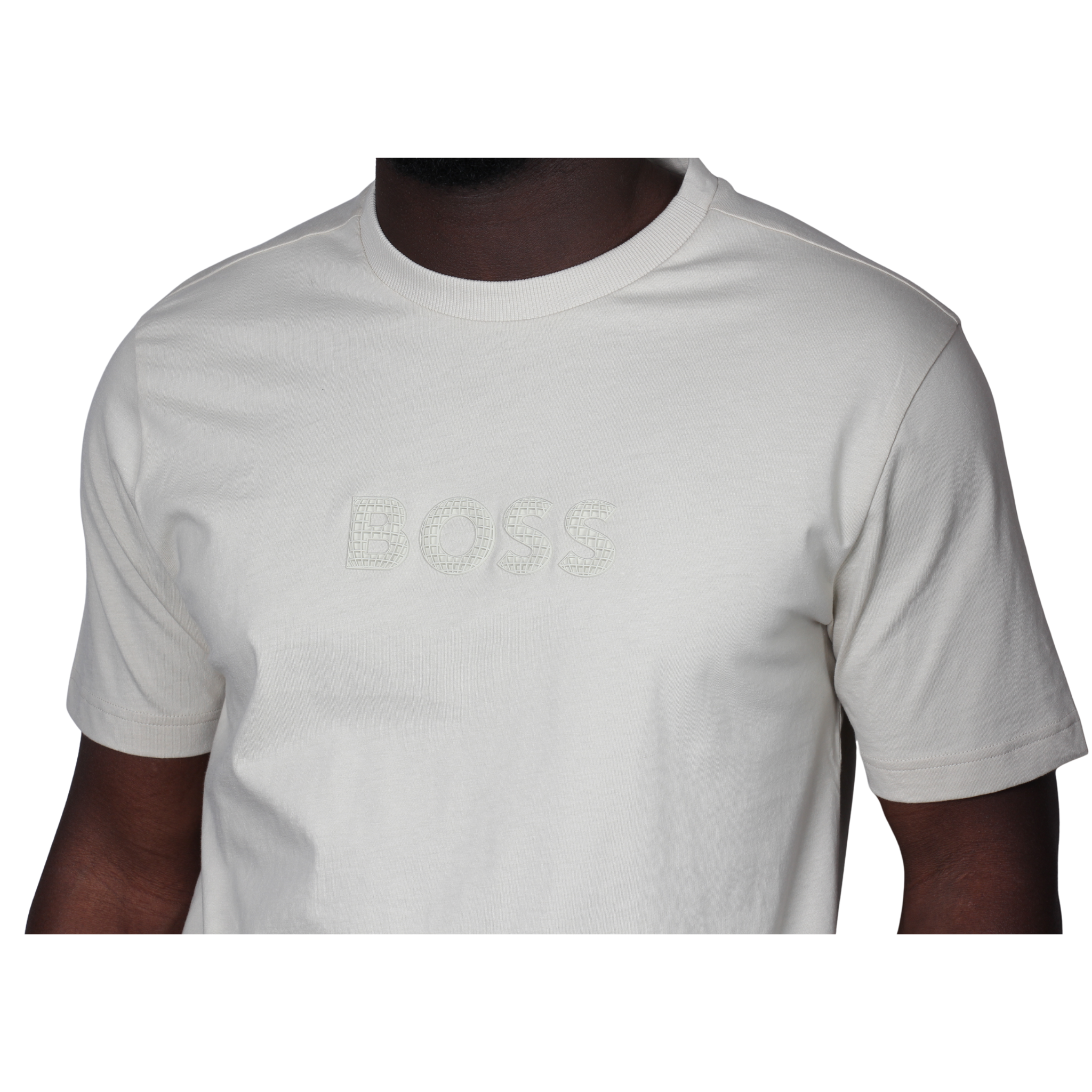 Mens BOSS Light Beige TS_Terrace Logo S/s T Shirt