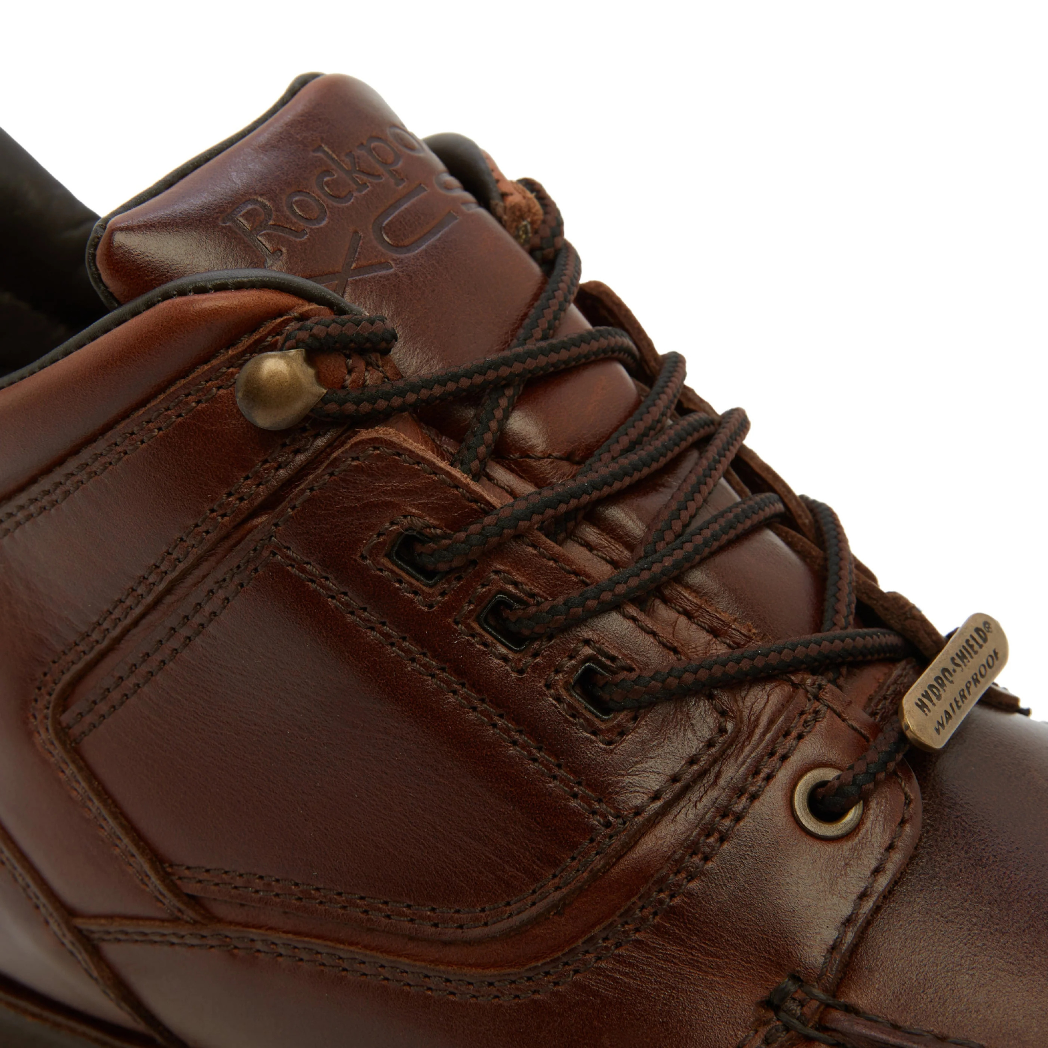 Mens Rockport Dark Brown Umbwe Hiker Boots