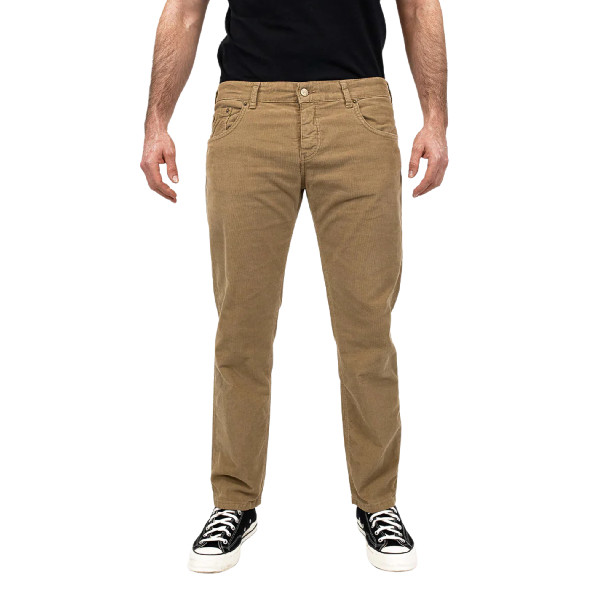 Mens Lois Dark Sand Sierra Corduroy Tapered Pants