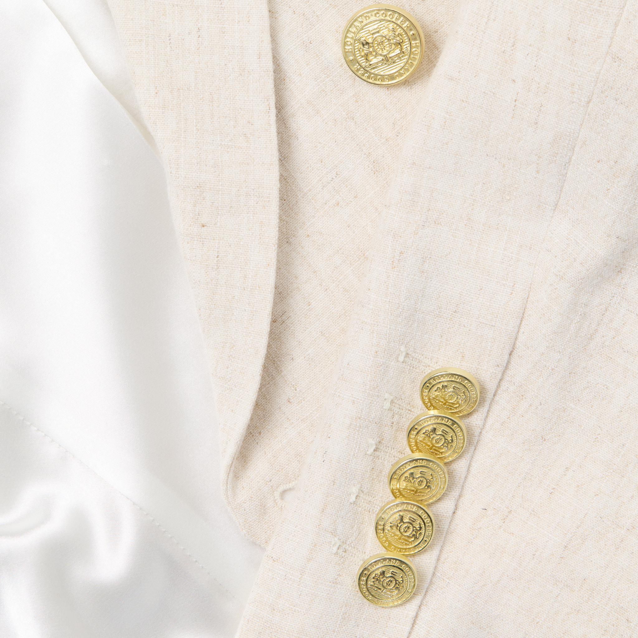 Womens Holland Cooper Natural Linen Knightsbridge Blazer