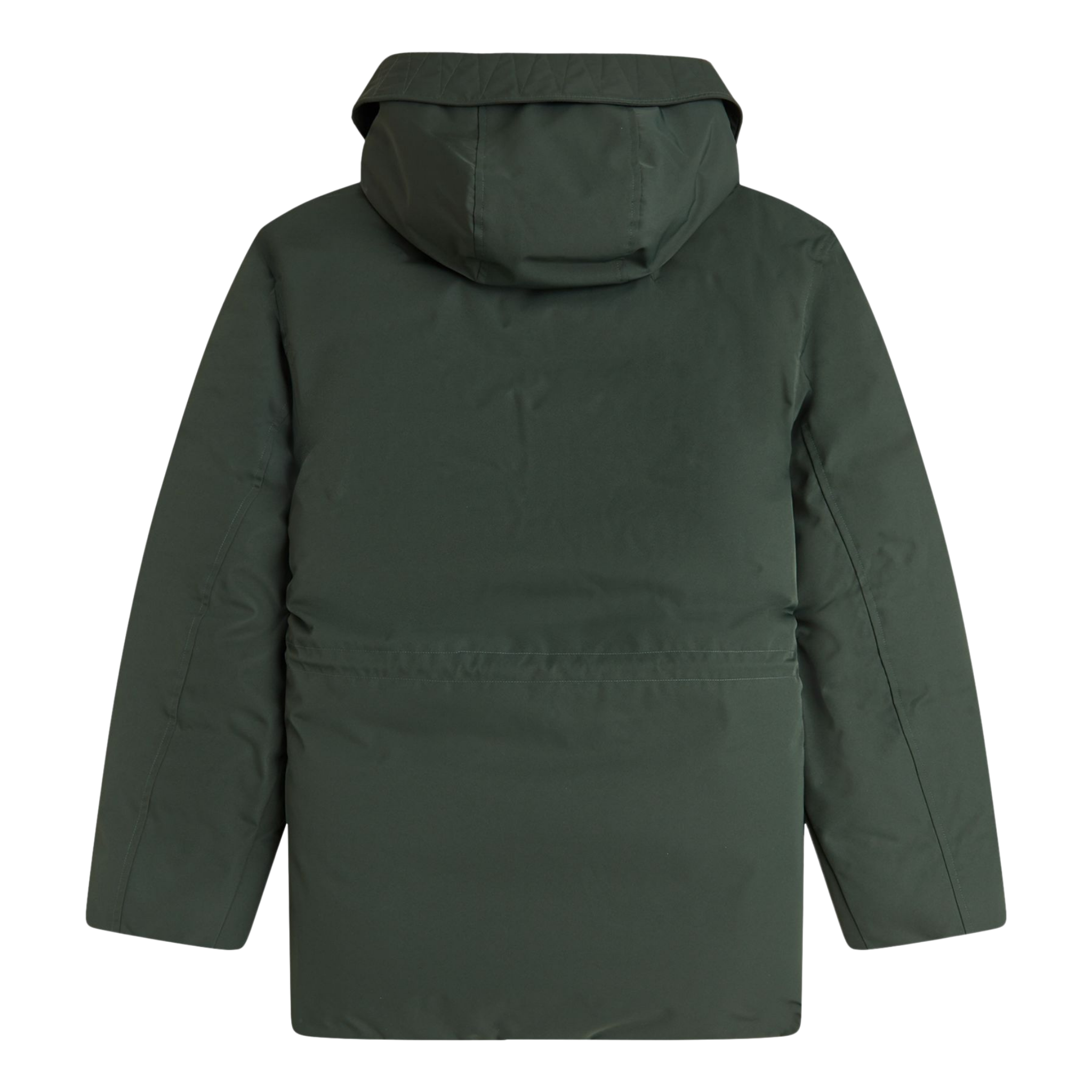 Mens Fred Perry Court Green Patch Pocket Puffer Jacket