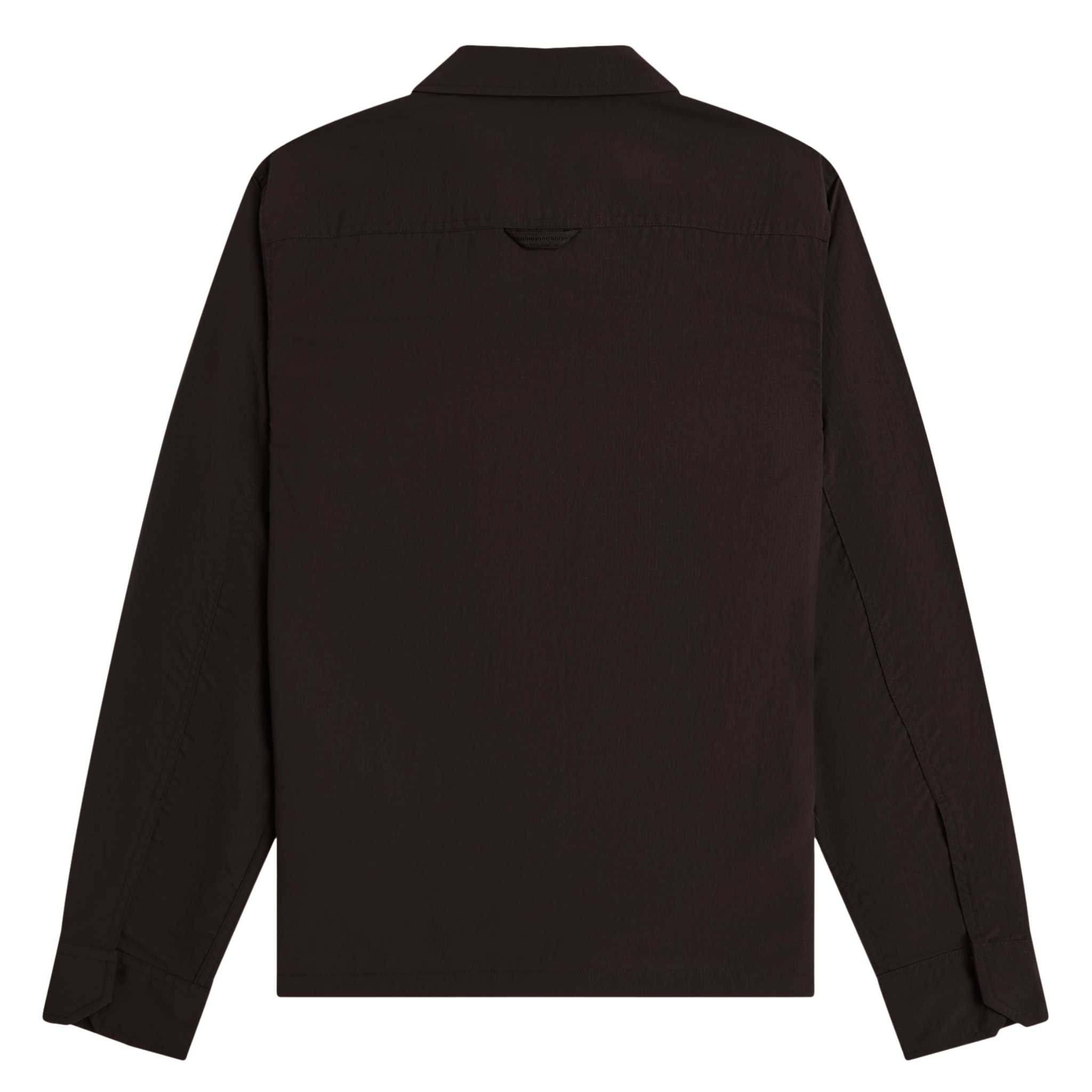 Mens Fred Perry Rich Brown Ripstop Pocket Overshirt