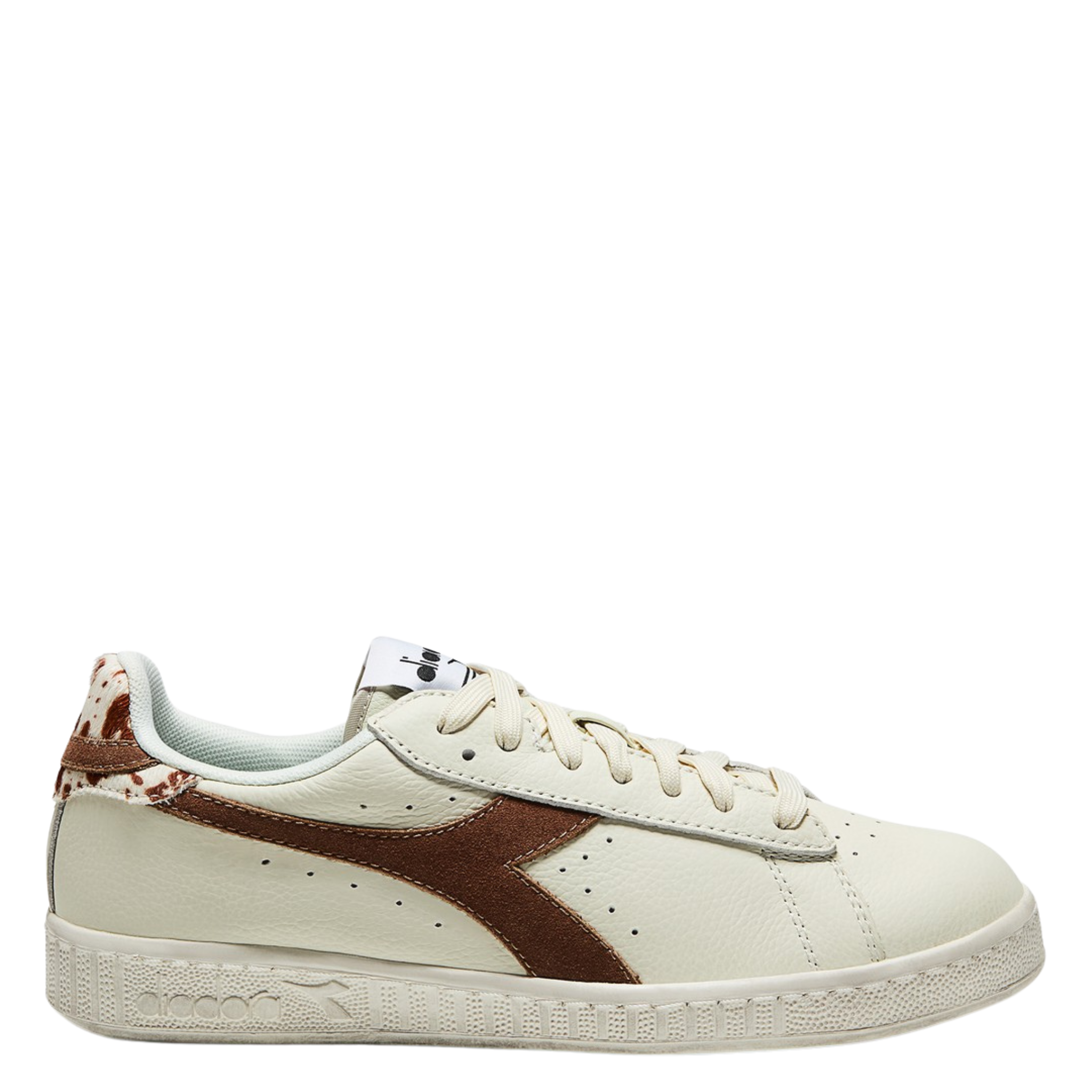 Womens Diadora White Game Low Wild Trainers