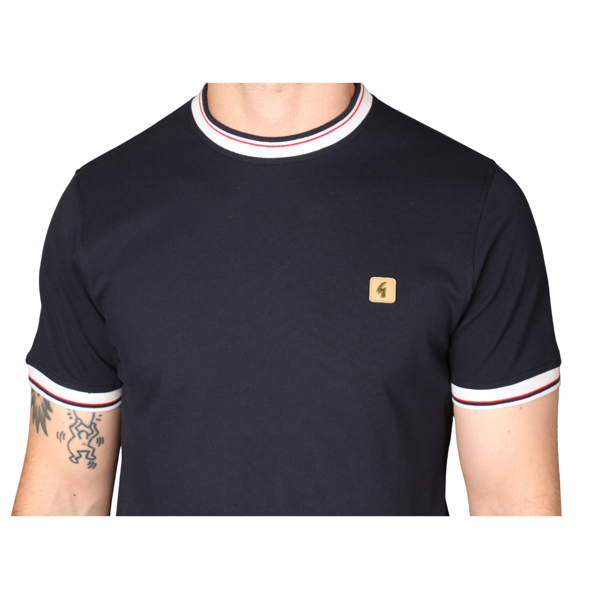 Mens Gabicci Vintage Navy Perry S/s T Shirt