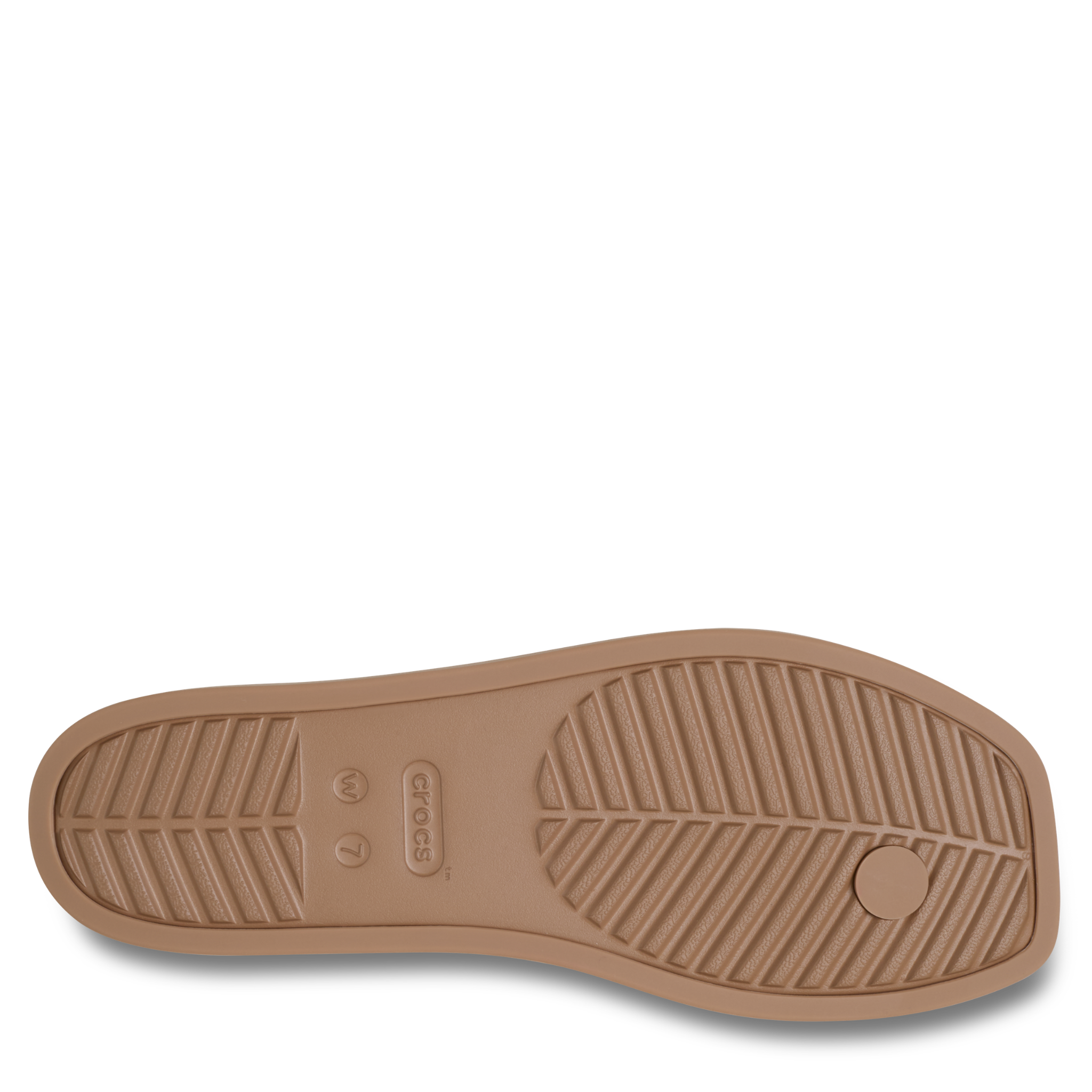 Womens Crocs Milk Chocolate Miami Flip Flops