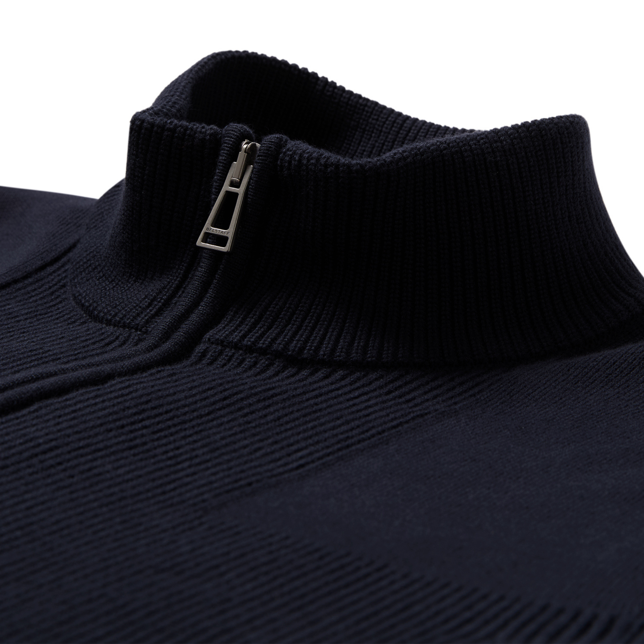 Mens Belstaff Dark Ink Commander Full Zip Cardigan