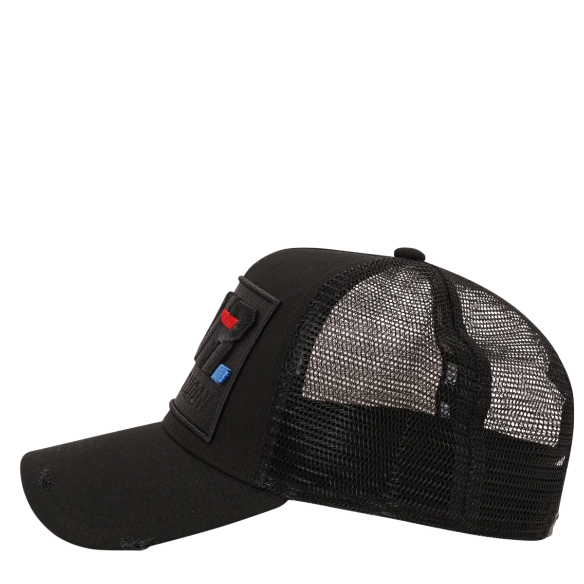 Mens Societe Noir Black Box La Vitesse Mesh Trucker Cap