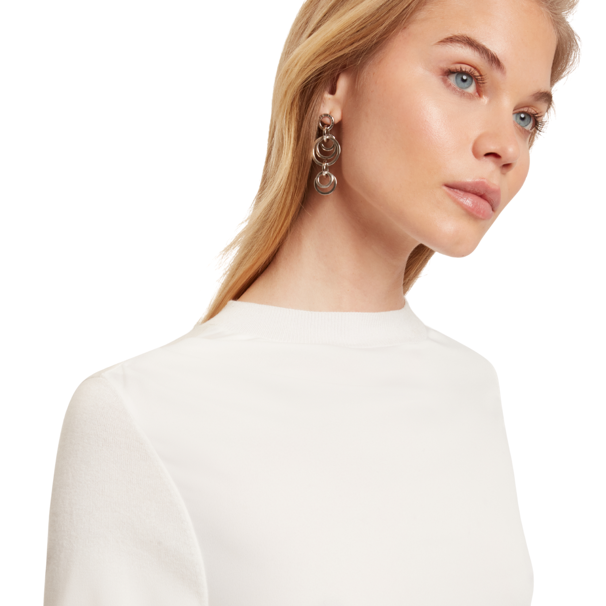 Womens Ted Baker Ivory Leslay Draped Front Knitted Jumper