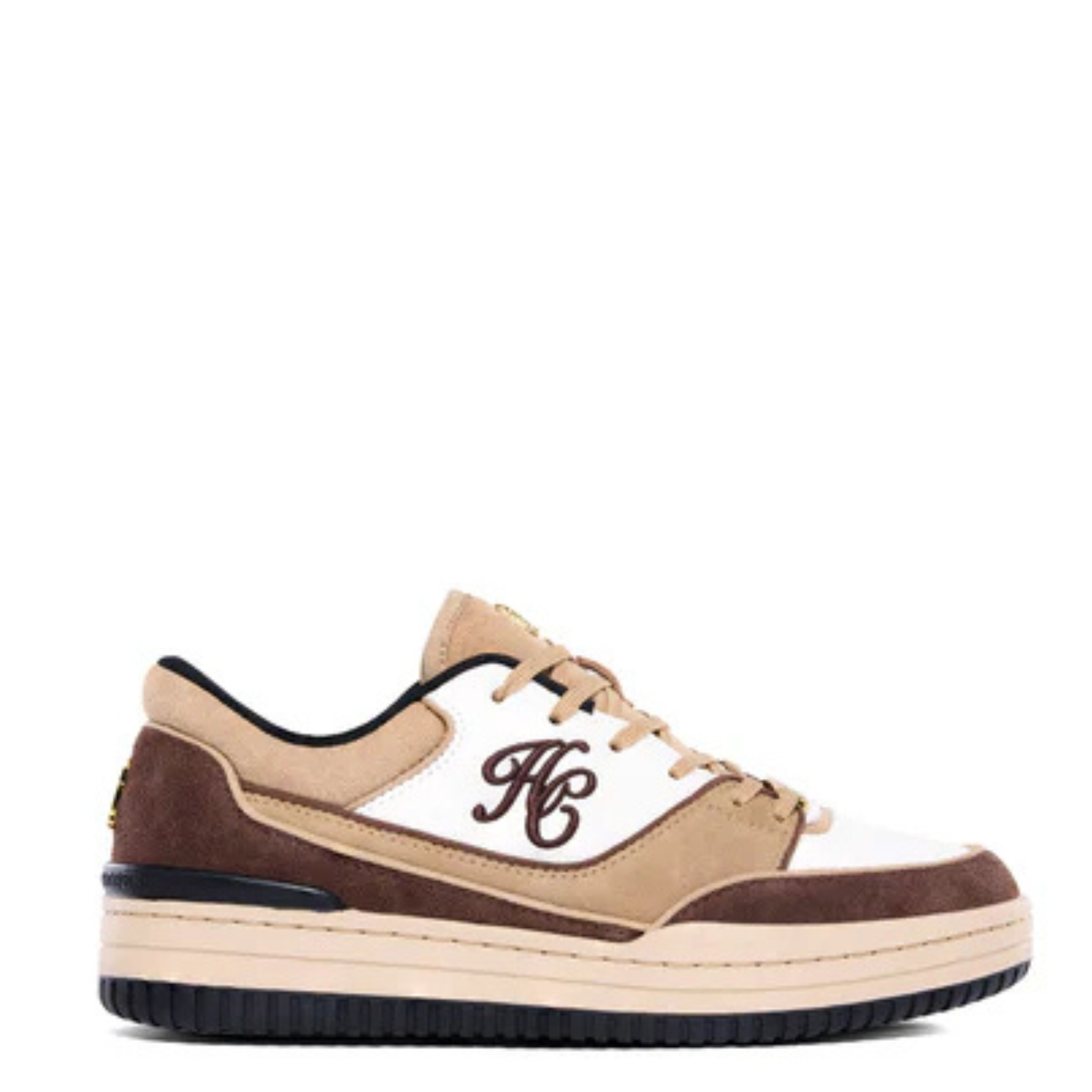 Womens Holland Cooper Taupe/Tan/Nude Retro Trainers