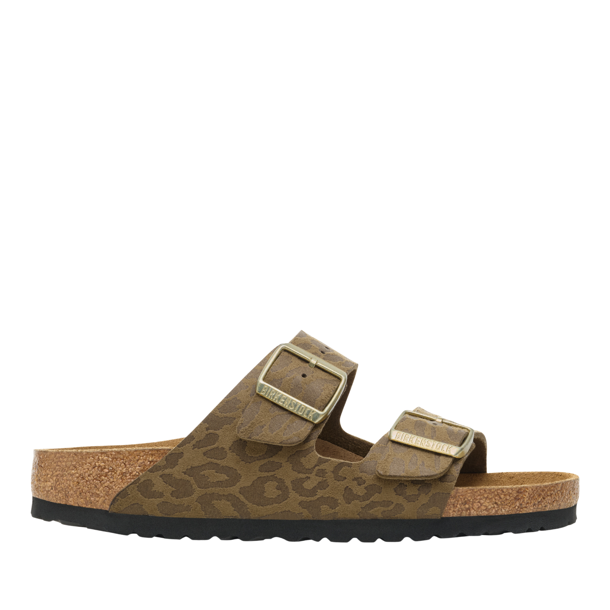 Womens Birkenstock Leo Khaki Arizona BS Synthetik Sandals
