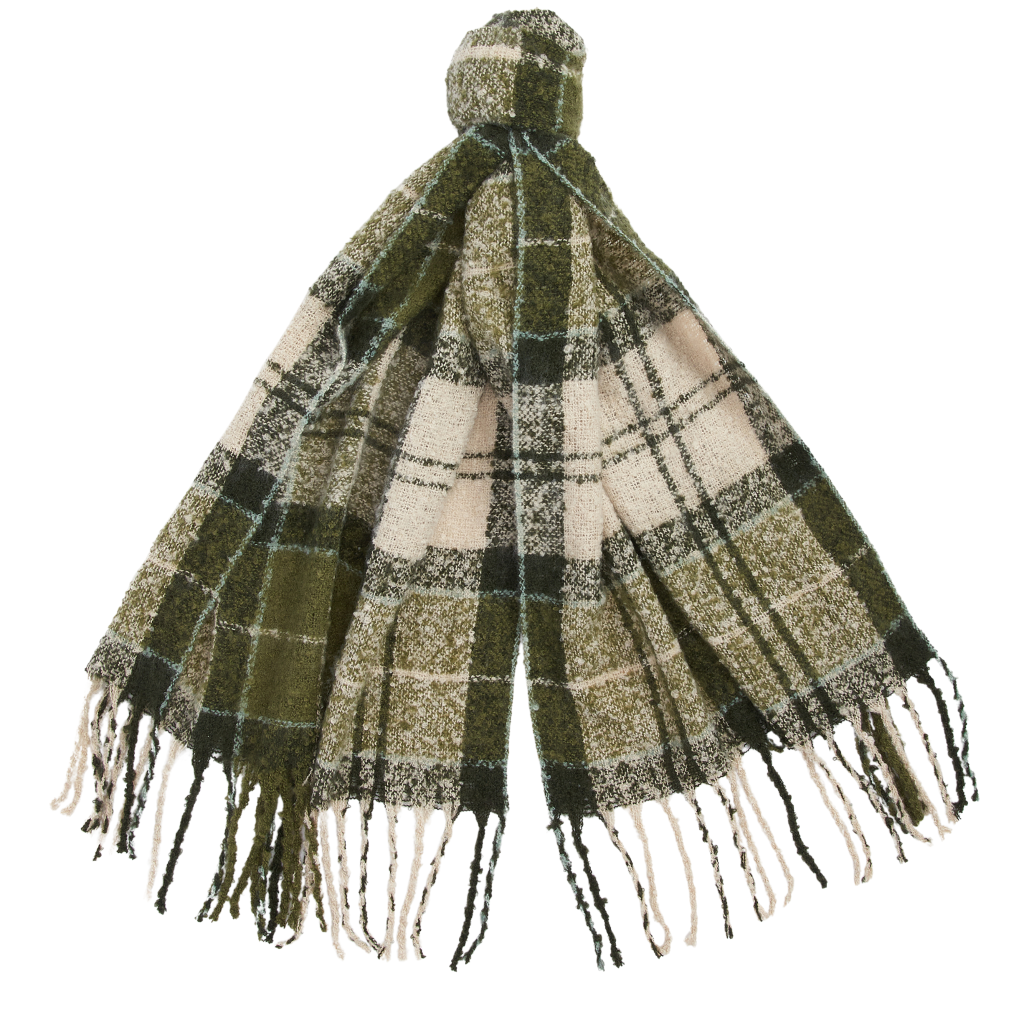 Womens Barbour Ancient Loden/Dark Green Saltburn Beanie & Scarf Gift Set