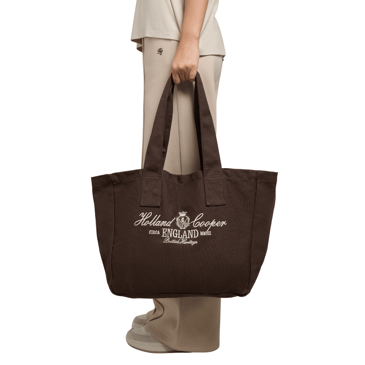 Womens Holland Cooper Chocolate/Ecru Essential Tote Bag