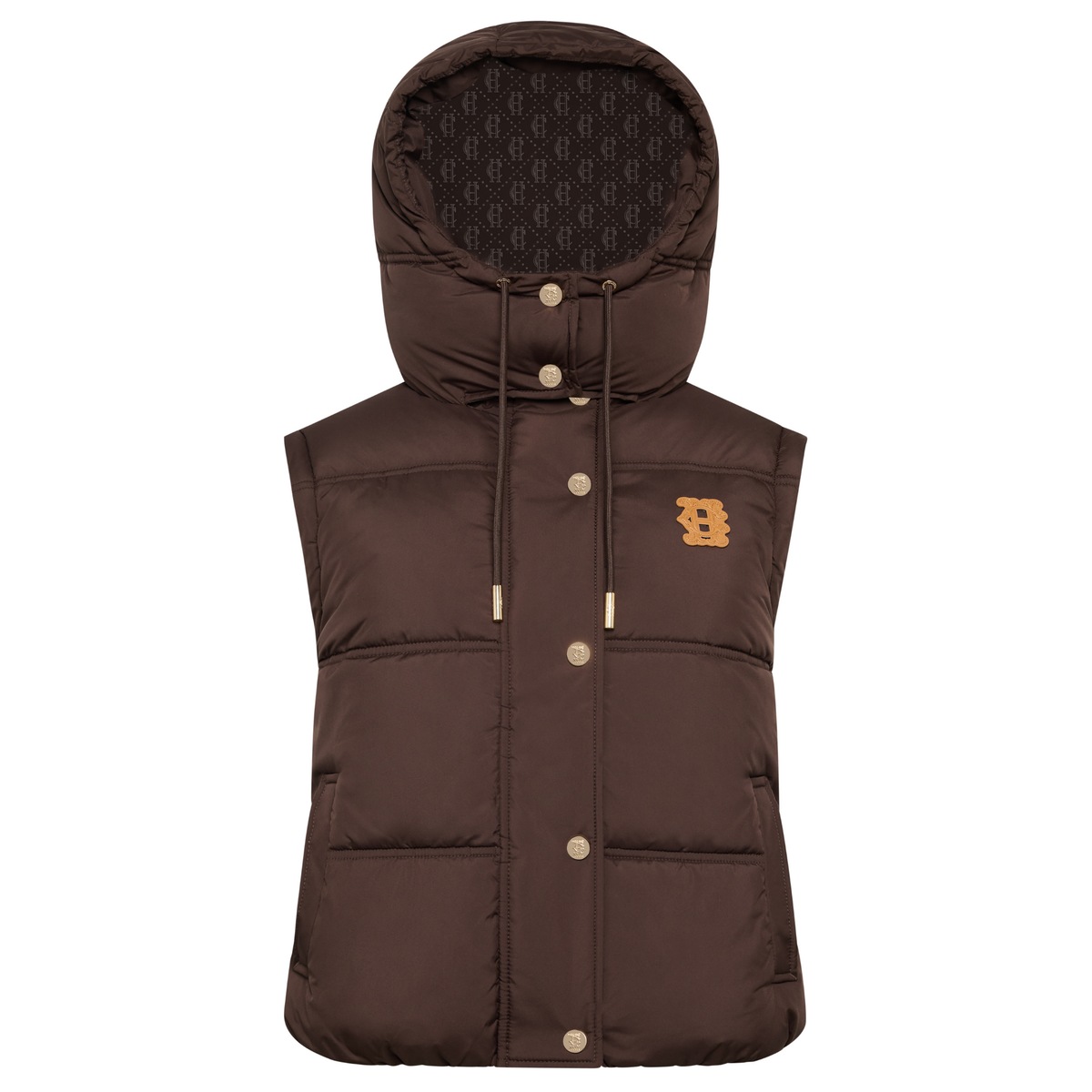 Womens Holland Cooper Chocolate Milton Convertible Padded Jacket