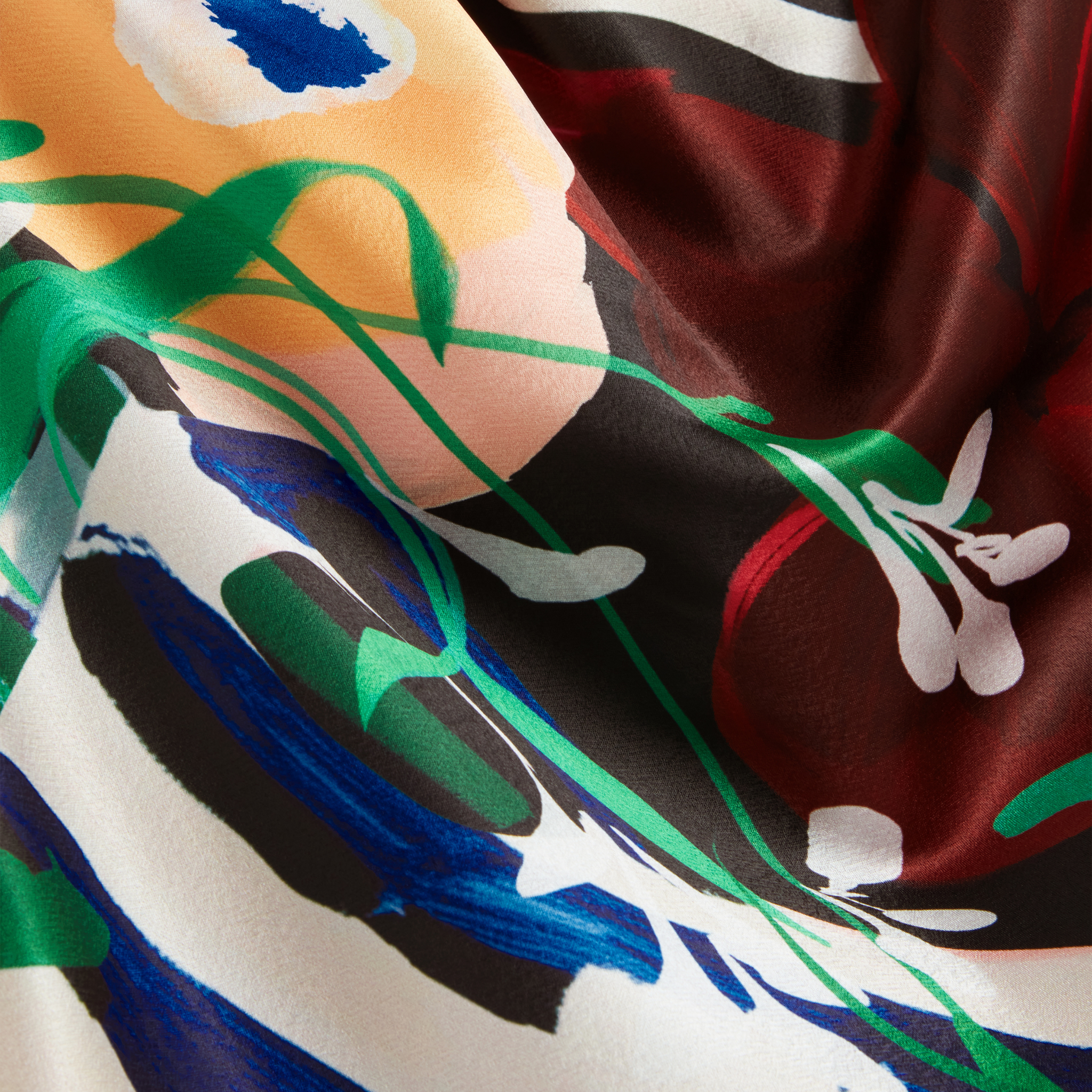 Womens Ted Baker Black Ahrla Drape Neck Printed Top