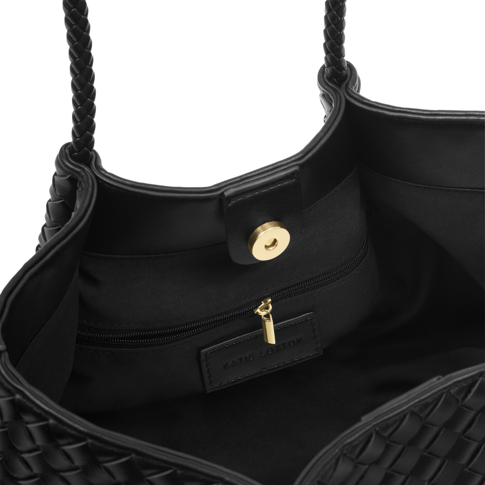 Womens Katie Loxton Black Nova Small Shoulder Tote Bag