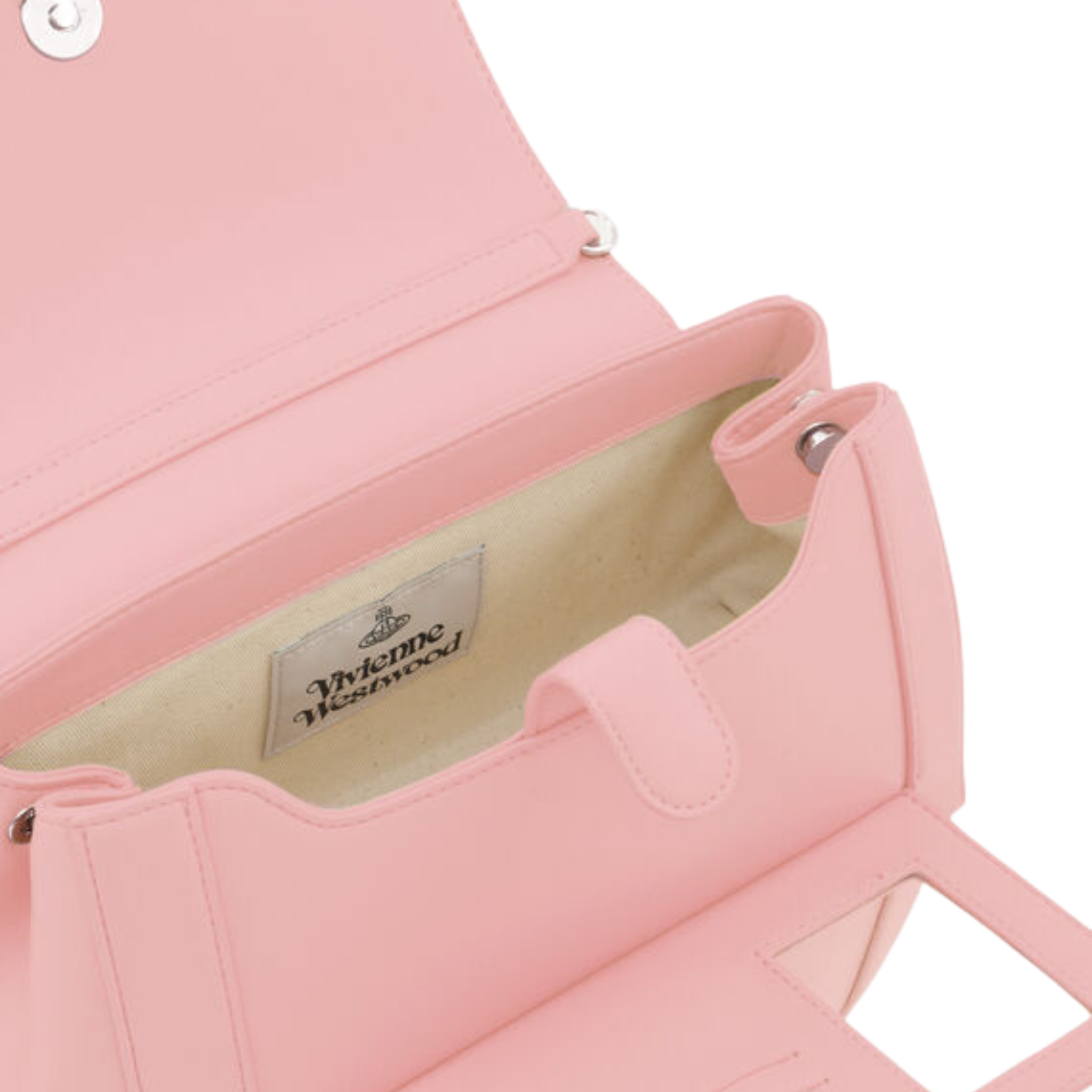 Womens Vivienne Westwood Pastel Pink Smooth Hazel Medium Handbag